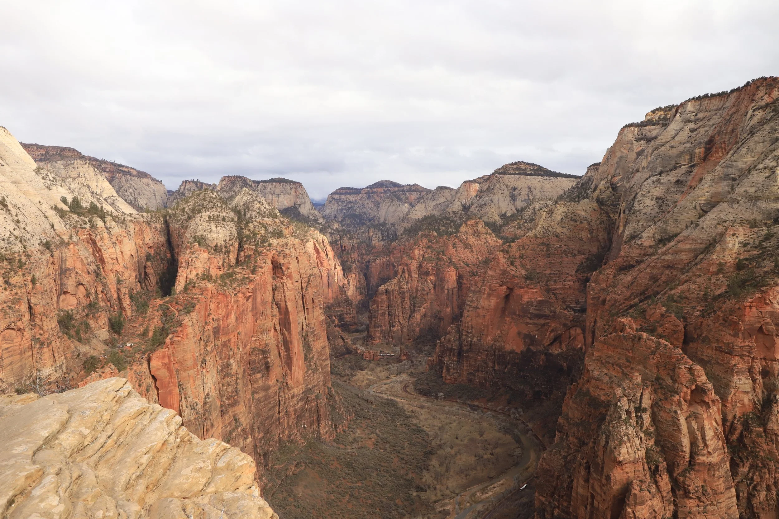 Hiking out to Angels Landing