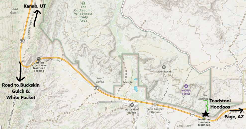 Finding Toadstool Hoodoos