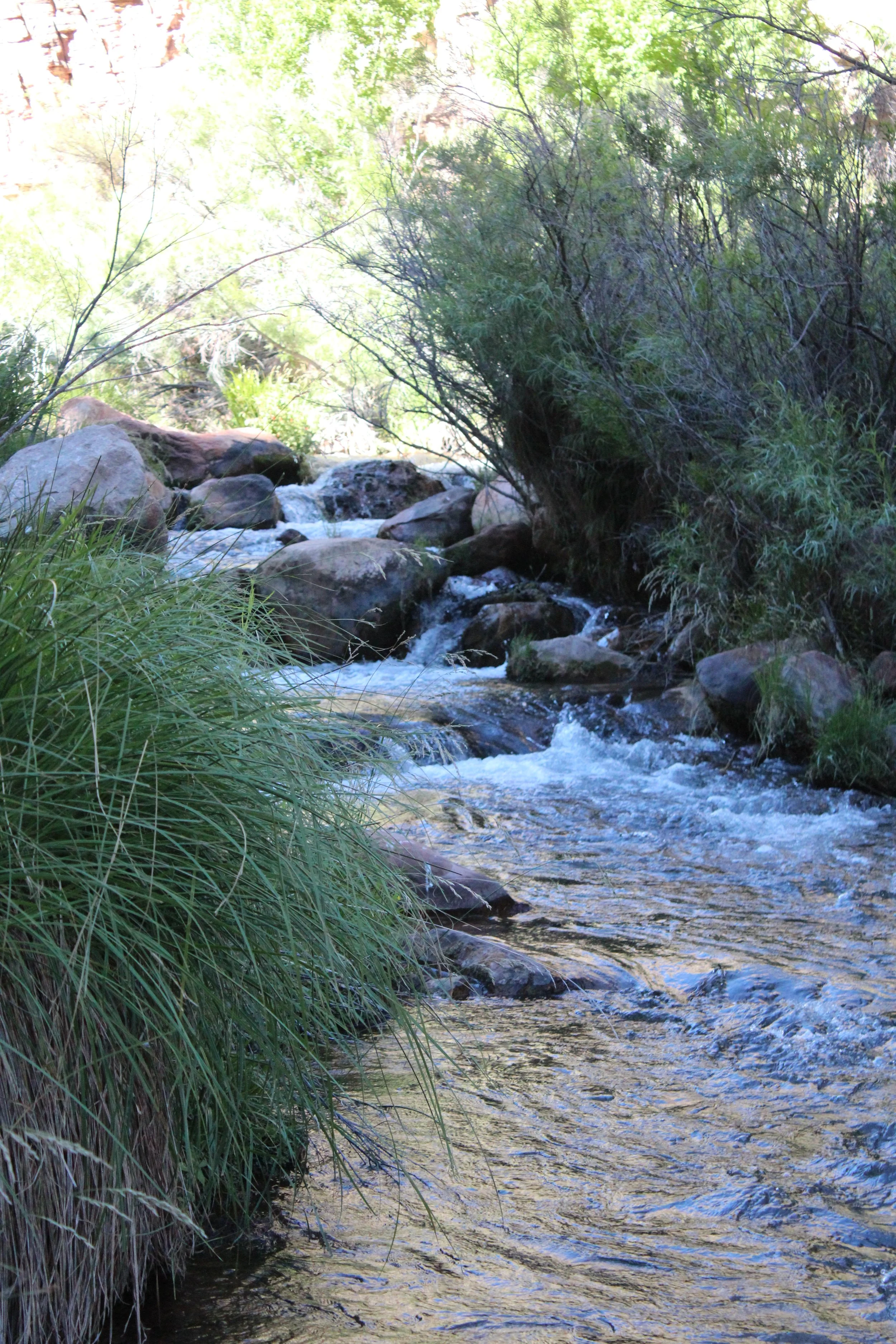 Where can I refill water along North Kaibab Trail?