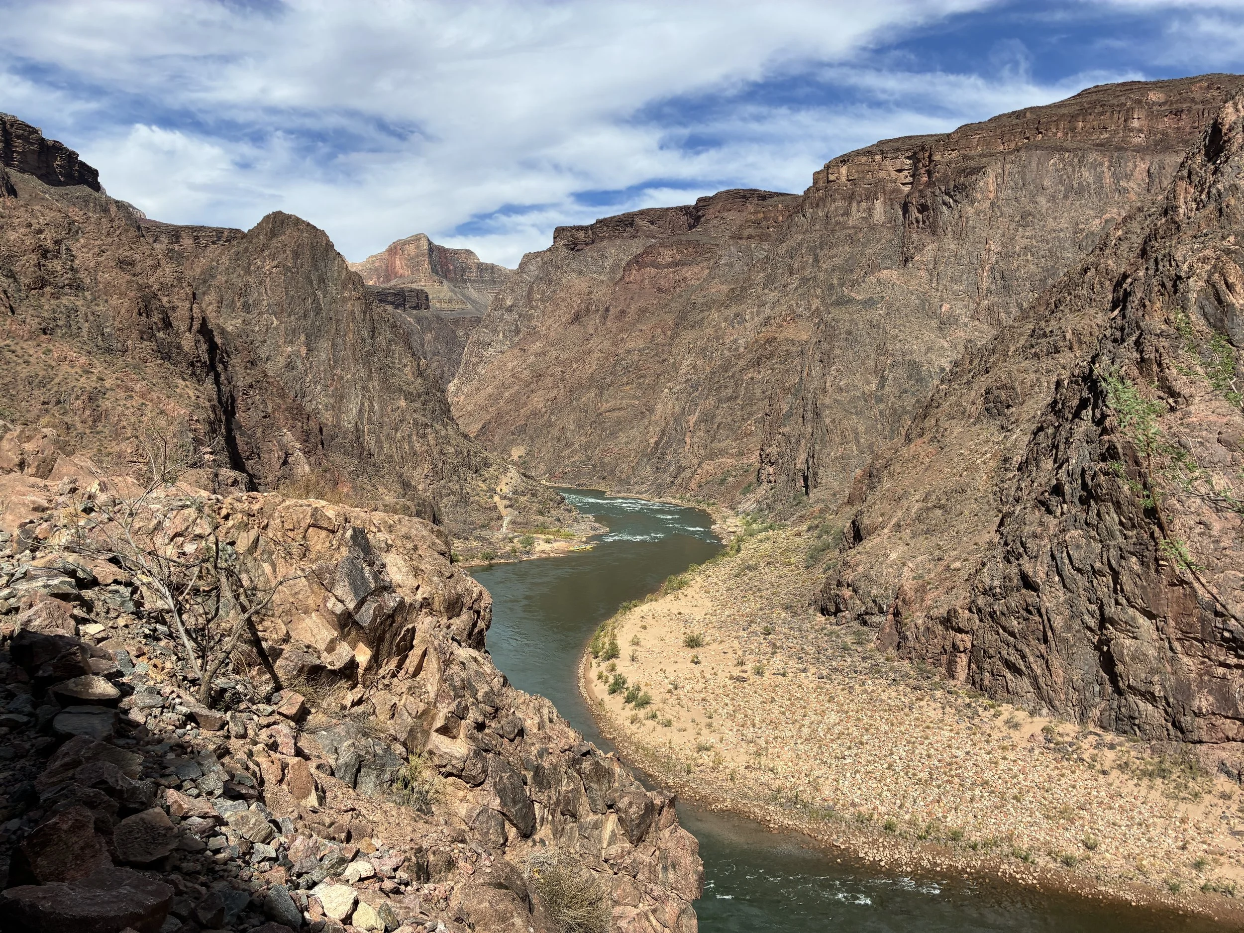Bottom of the Grand Canyon River Trail