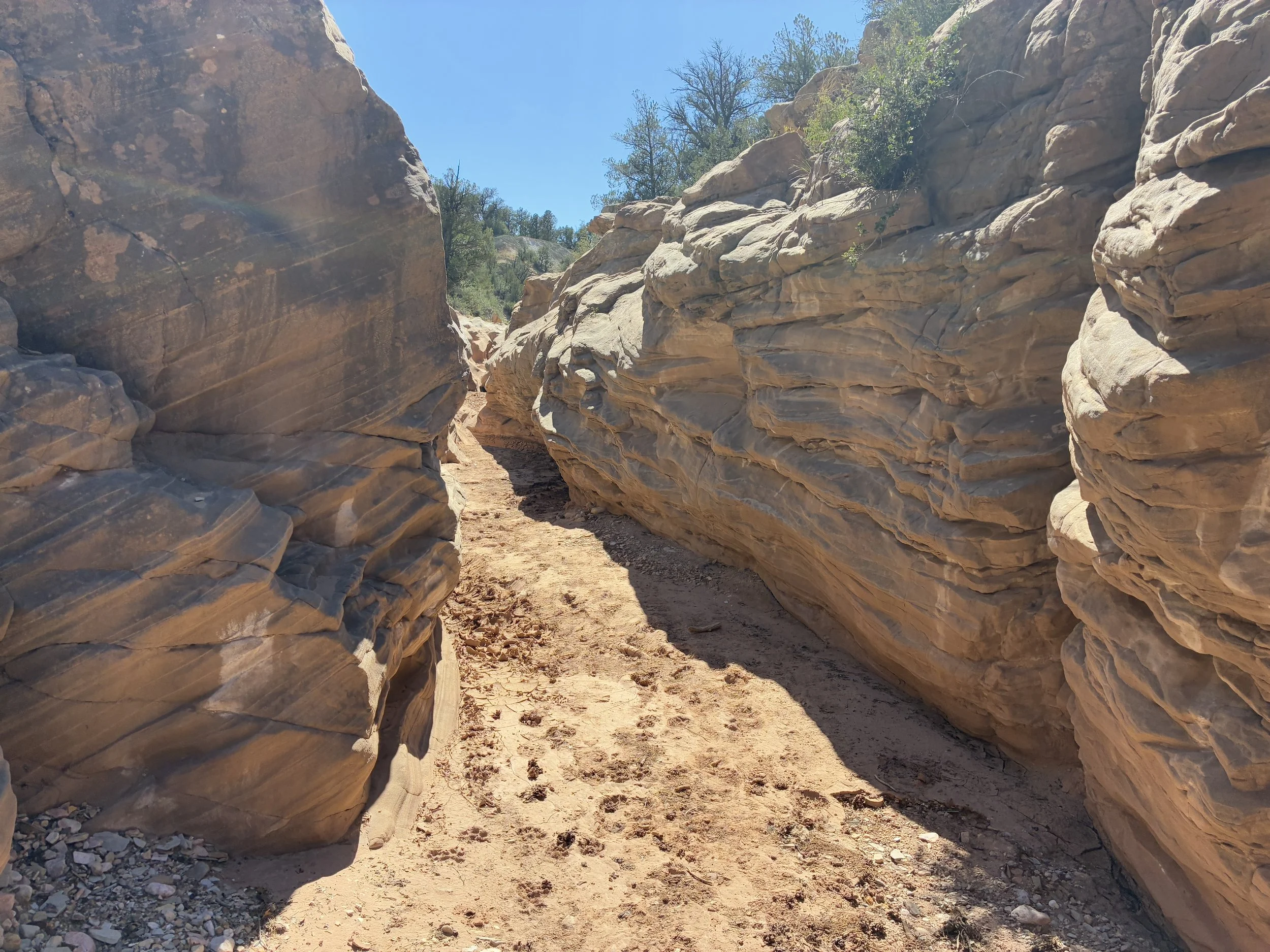 Entering Bull Valley Gorge