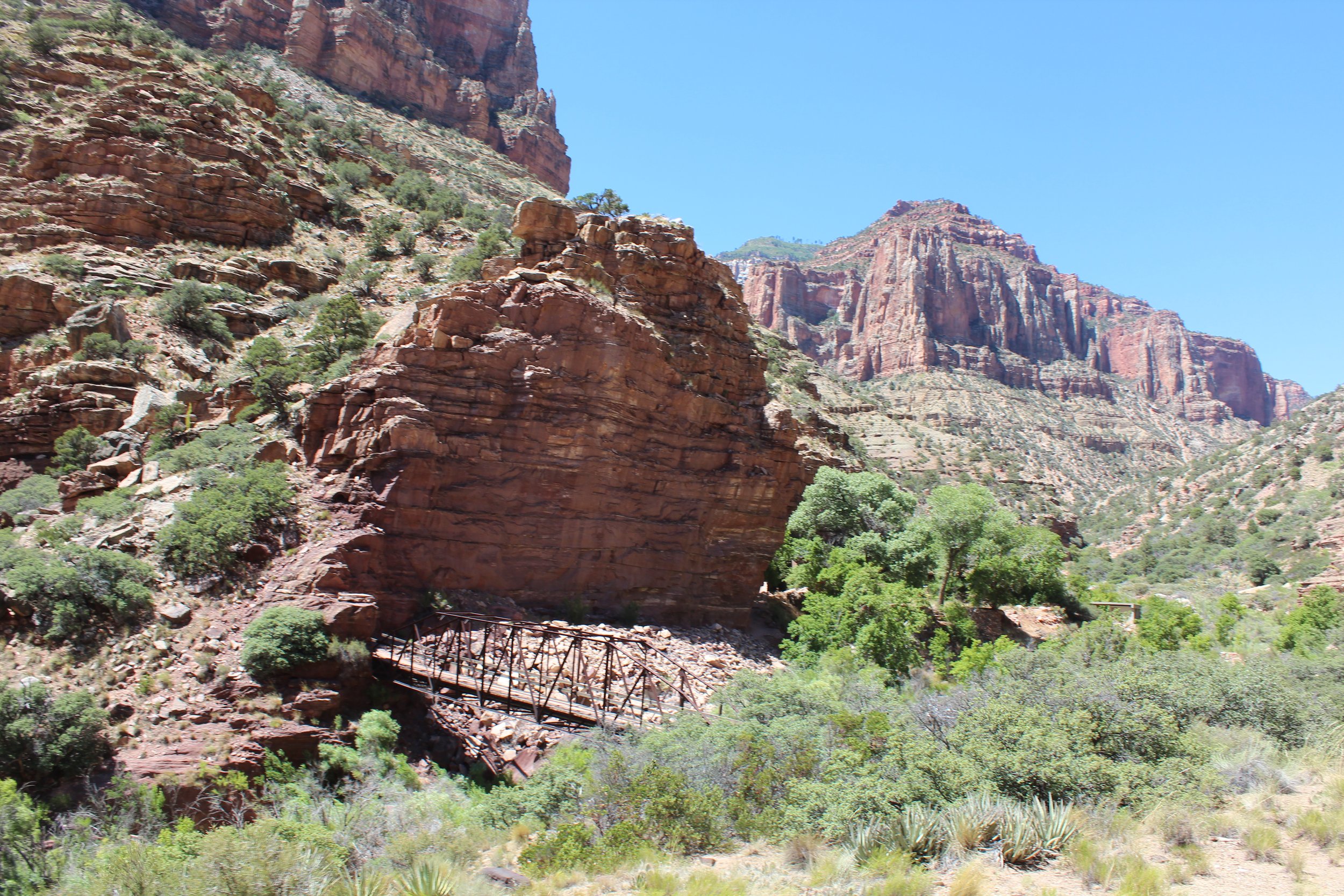 Footbridge near Manzanita Rest on North Kaibab