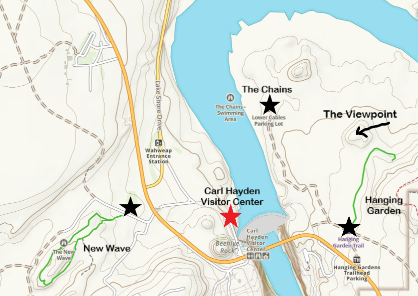 Places to swim in Lake Powell