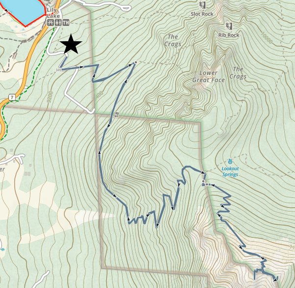 Twin Sisters Trail Map