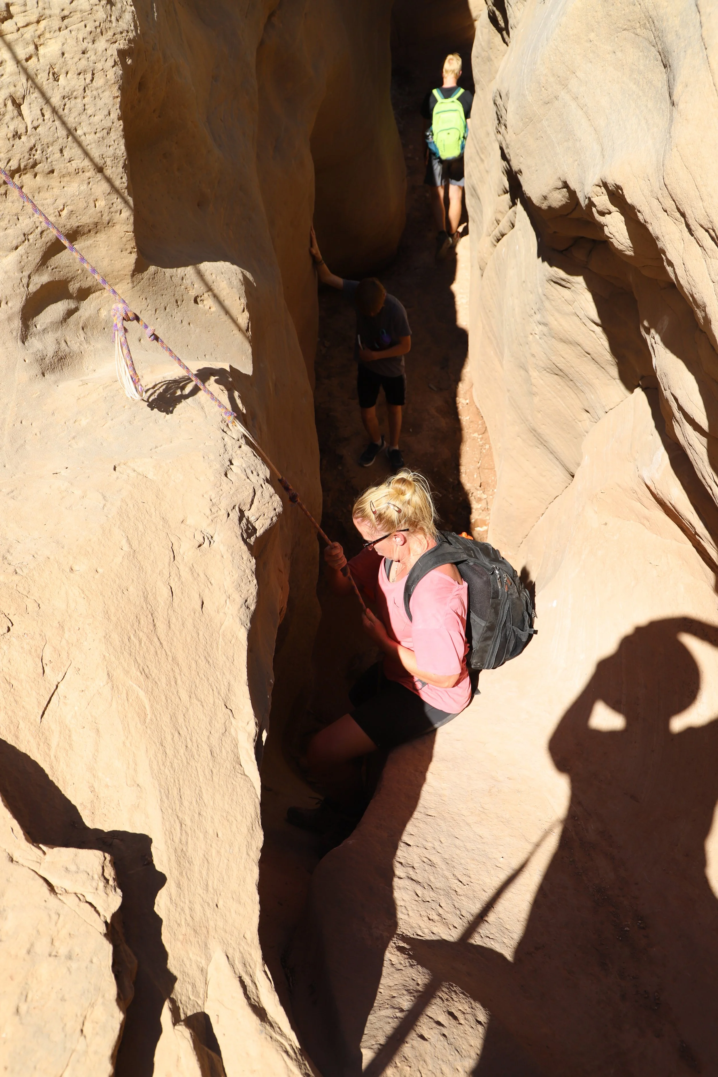 Ropes on Bull Valley Gorge Trail