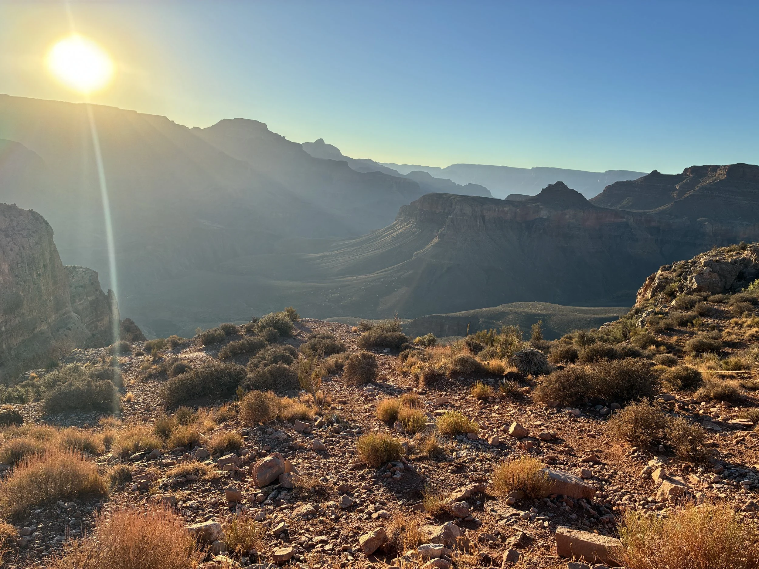 Hiking the Grand Canyon South Kaibab Trail to the Colorado River