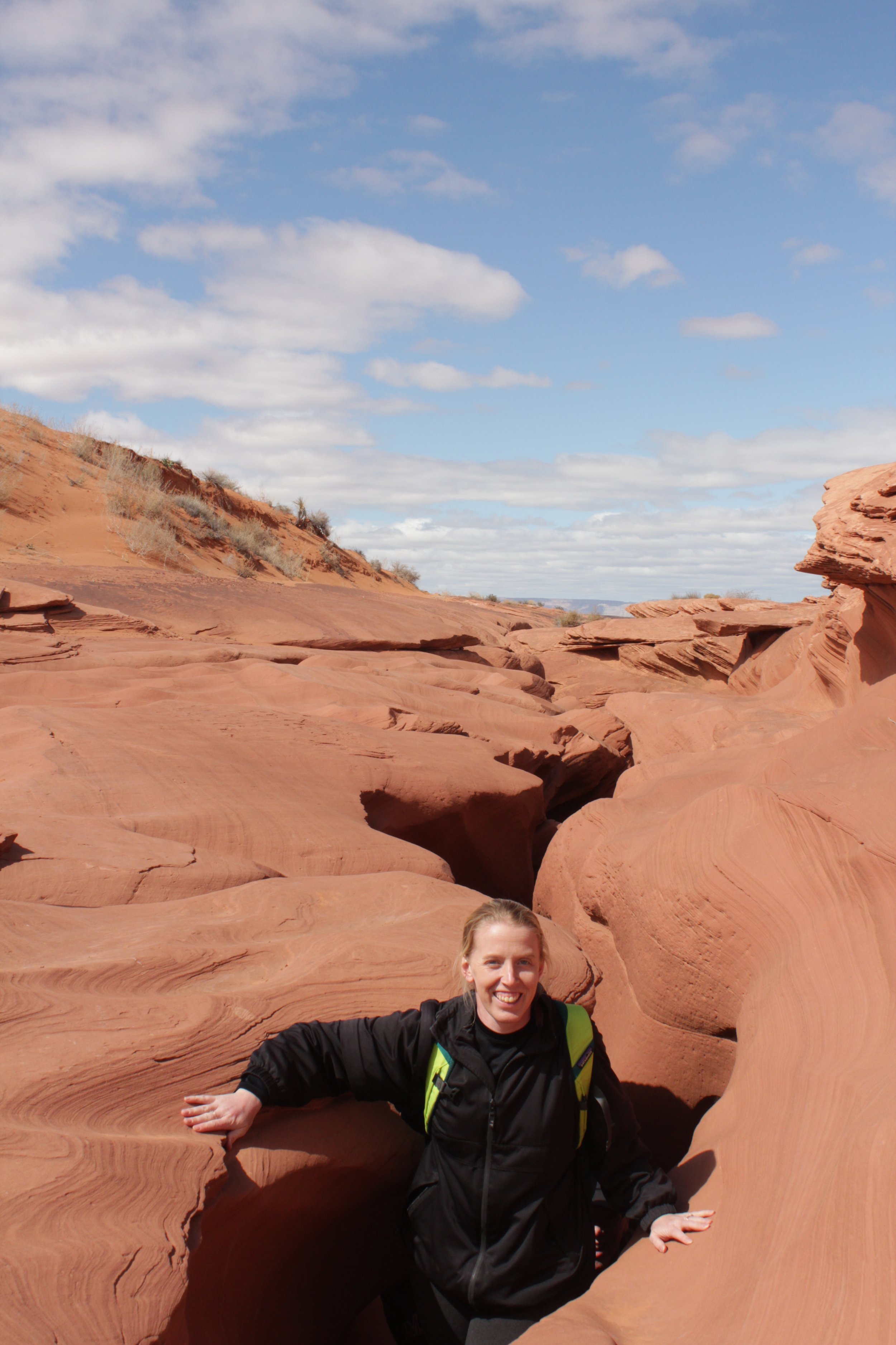 Exiting Lower Antelope Canyon
