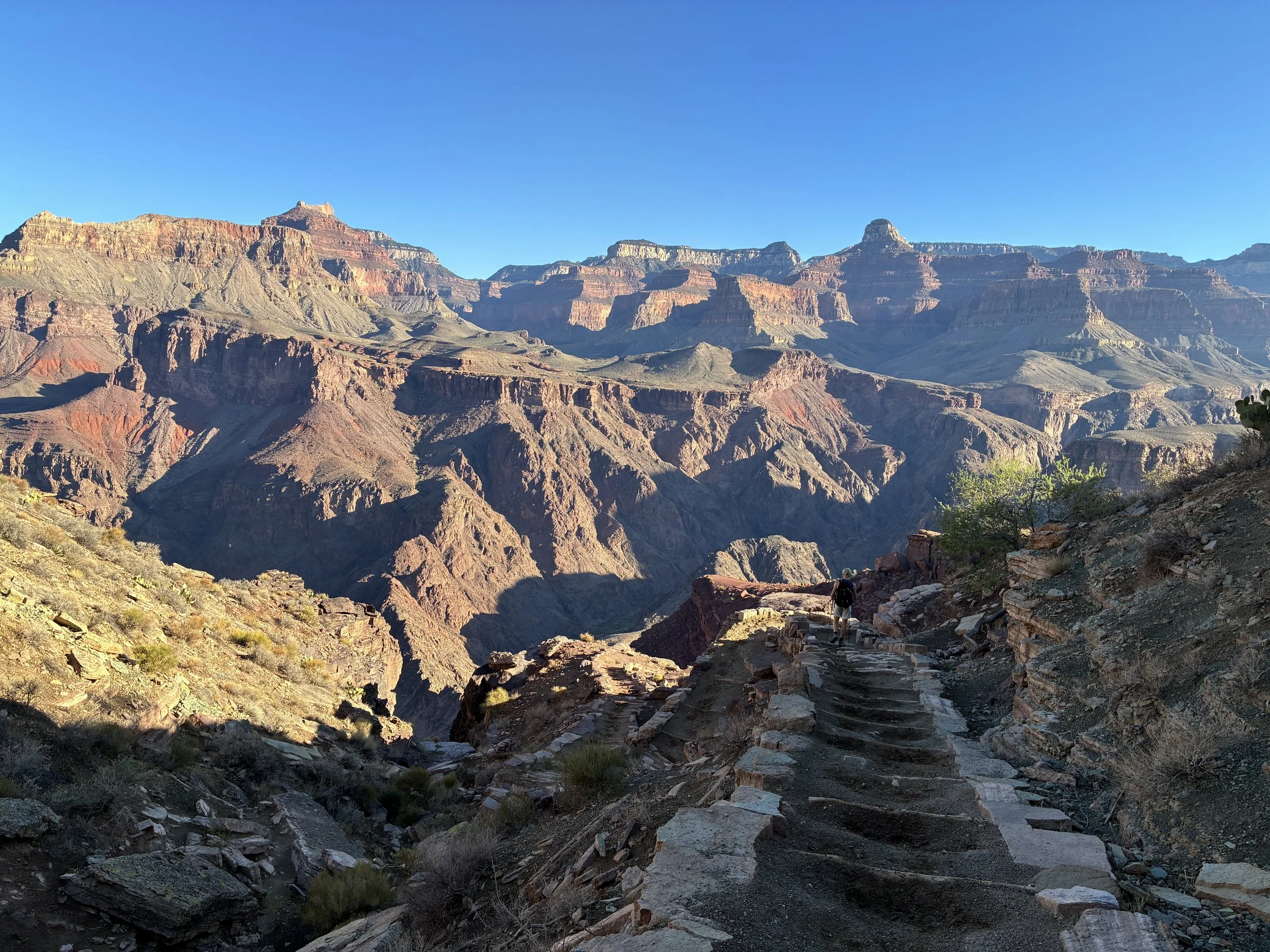 Hiking to the Colorado River from Tipoff on South Kaibab