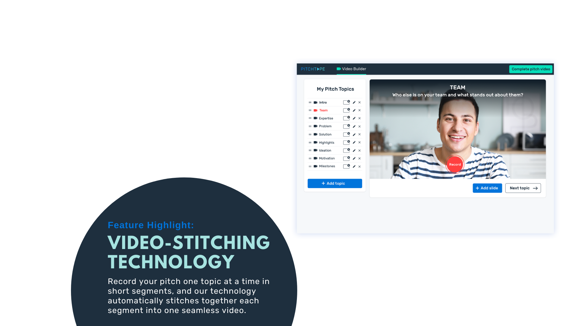Recoding Pitch Pitchtape | All-in-one video pitch platform for founders, investors and ...