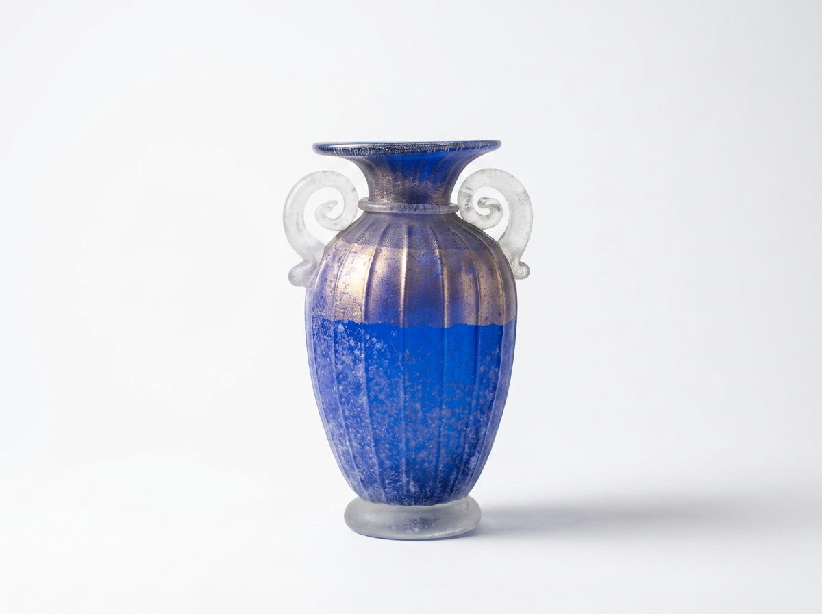 Murano Scavo Glass Vase