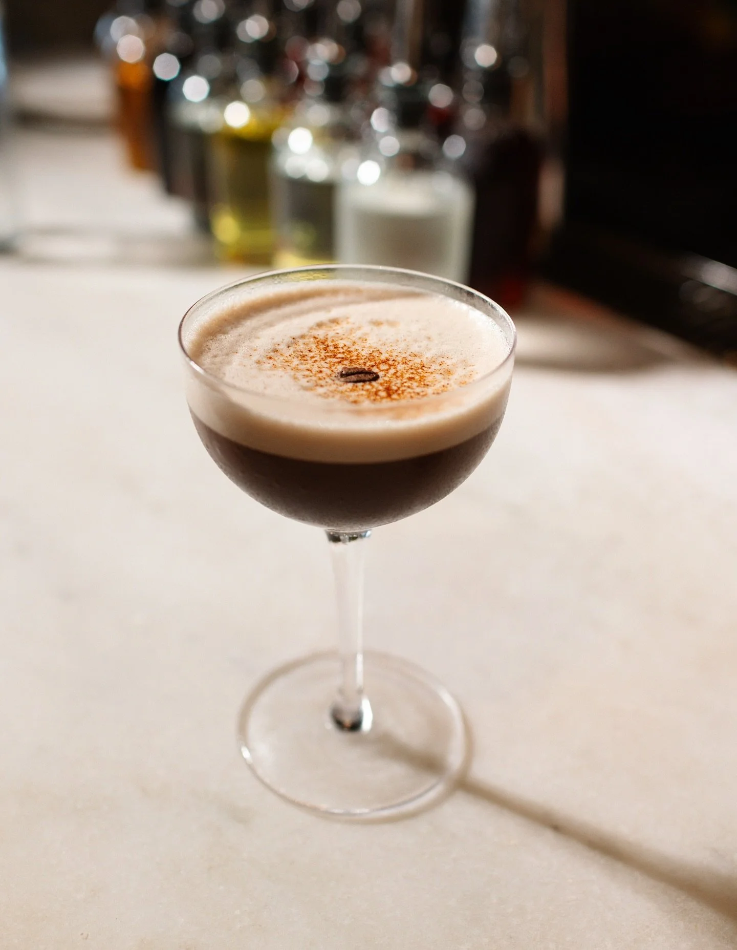 we made the Espressotini hotter 🔥 this version is smoky, velvety, and a little spicy, get...

&mdash; LOST IN THE FIRE &mdash;
@dosmaderas, @borghettius, @almatepec, @lacolombecoffee, Cardamon Demerara, Aquafaba &mdash; COUPE