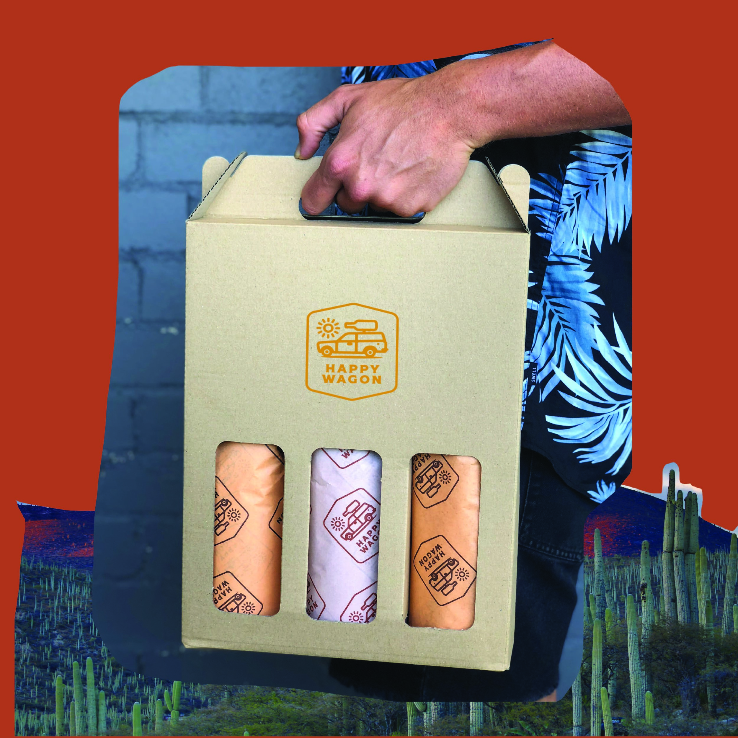 Happy Wagon Mixed White and Red Pack