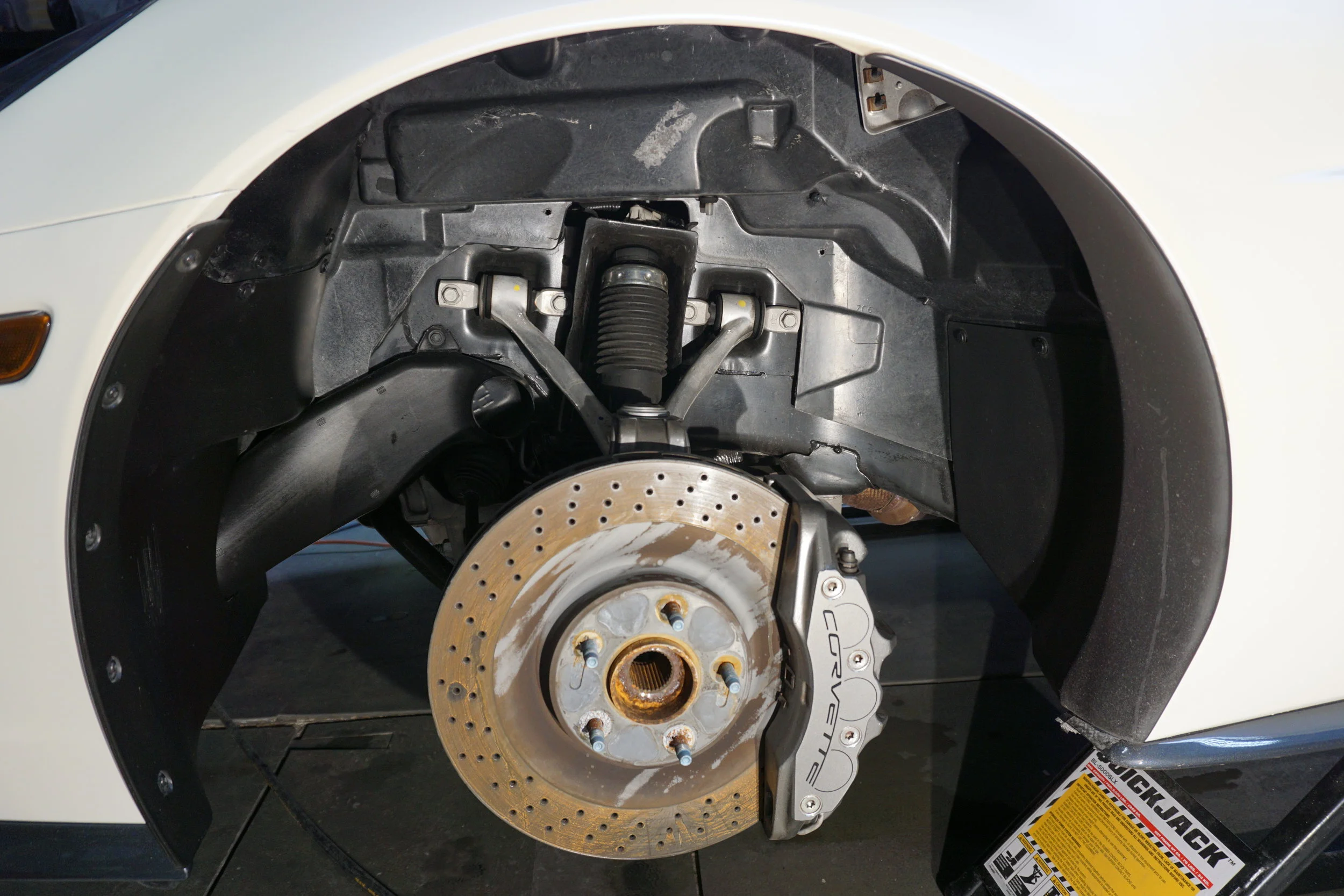 Wheel Well after cleaning and protection