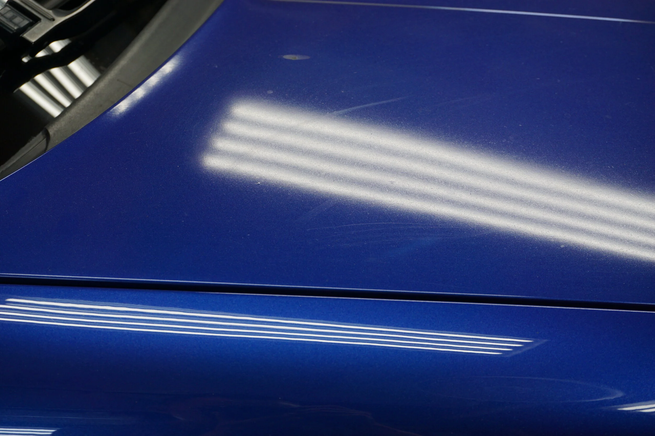 Clear bra on the hood is aged, pitted, and is probably time to be replaced