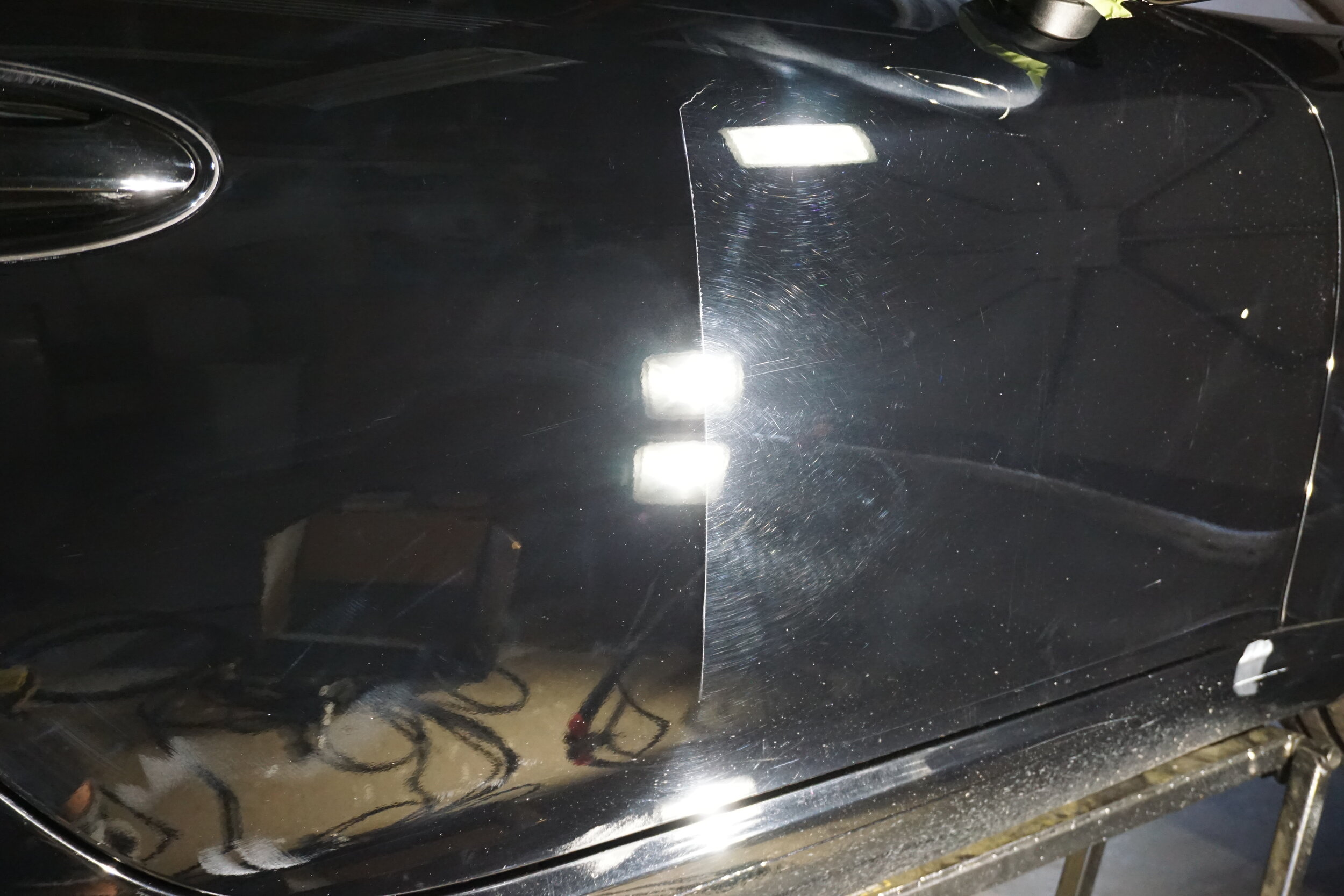 Porsche 911 Door 50/50 paint correction