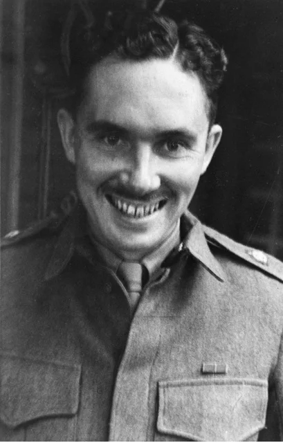 Informal portrait of Major Ivan Lyon MBE The Gordon Highlanders after the successful completion of Operation Jaywick This operation was conducted from 1 September 1943 to 19 October 1943.jpg