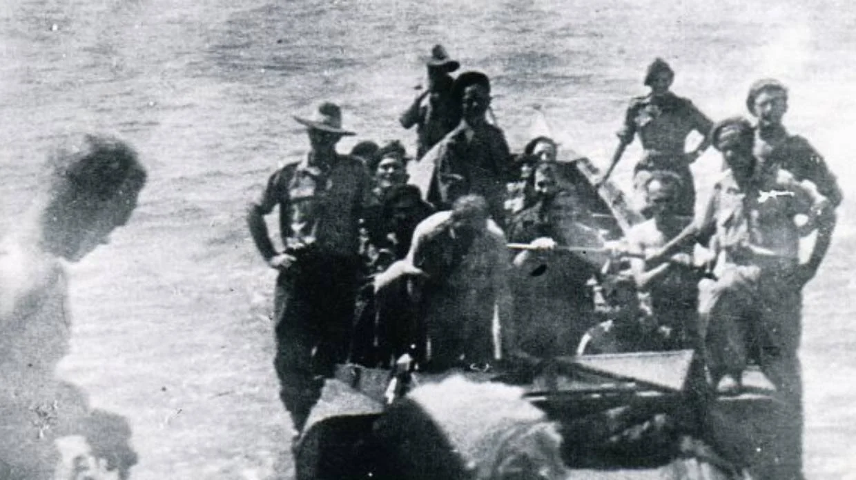 Operation Copper as they board HDML 1321 and head towards Muschu Island