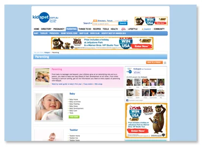Web banner display