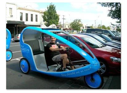 Branded ‘Ped-a-pods’ – transporting shoppers to &amp; along Bay Street