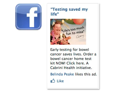 Targeted Facebook advertising