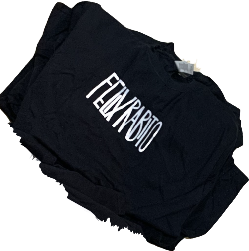 Felix Rabito Black Tee White Logo