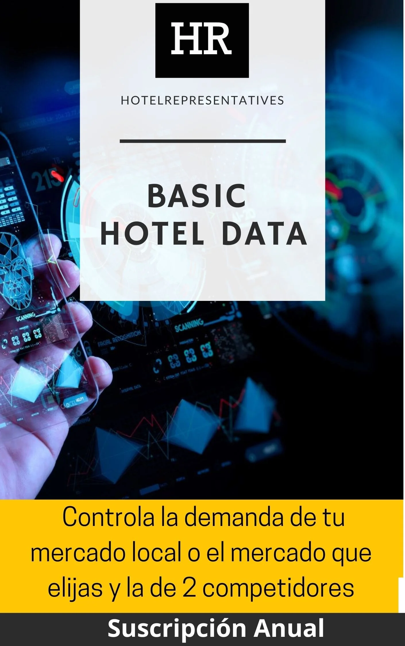 Basic Hotel Data para hoteles (suscripción mensual)