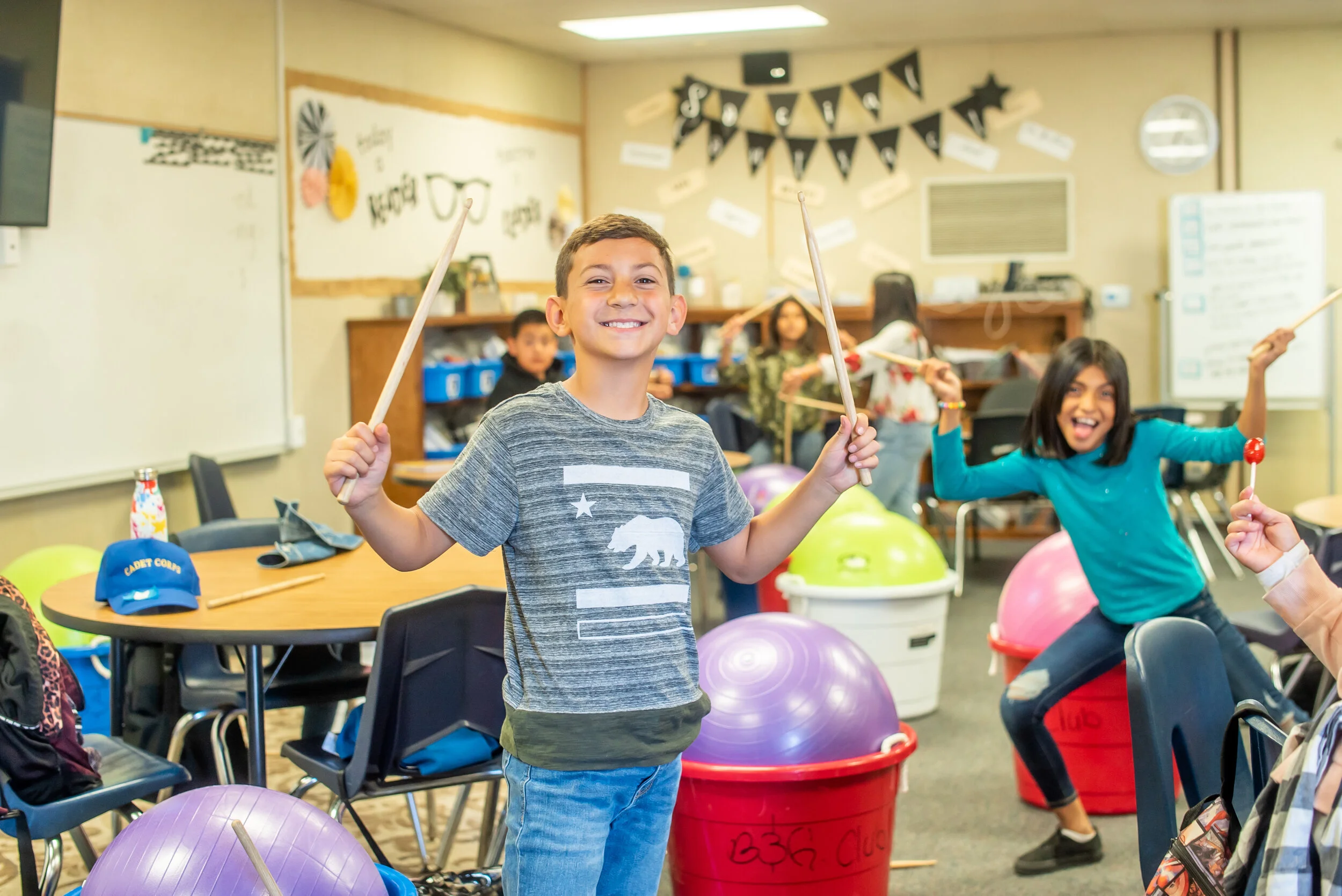 Cardio Drumming at Burton Elementary School Club