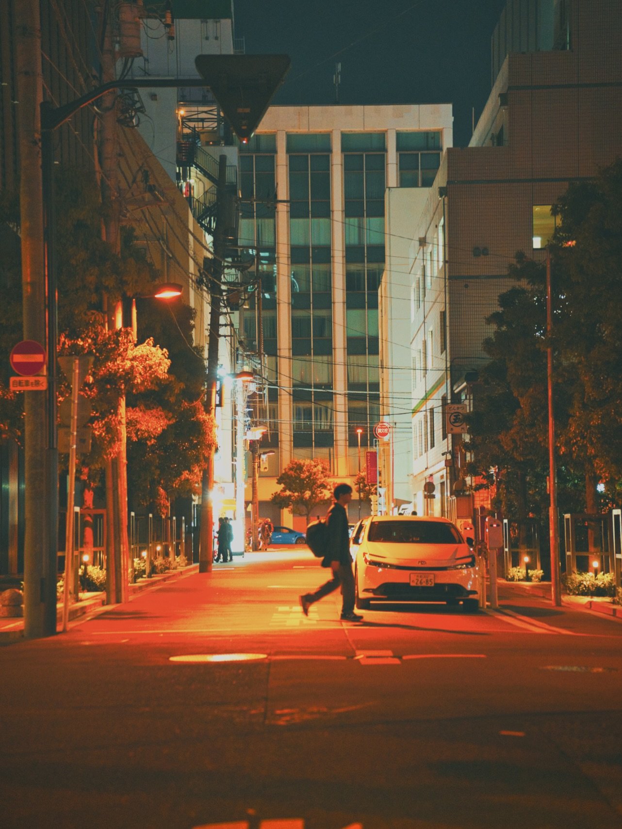 Tokyo after midnight feels unreal.

Warm street lights.
Quiet alleys.
Vending machines glowing like little portals in the dark.

Somewhere between Akihabara chaos and empty side streets,
the city slows down just enough to let you breathe it in.

No s