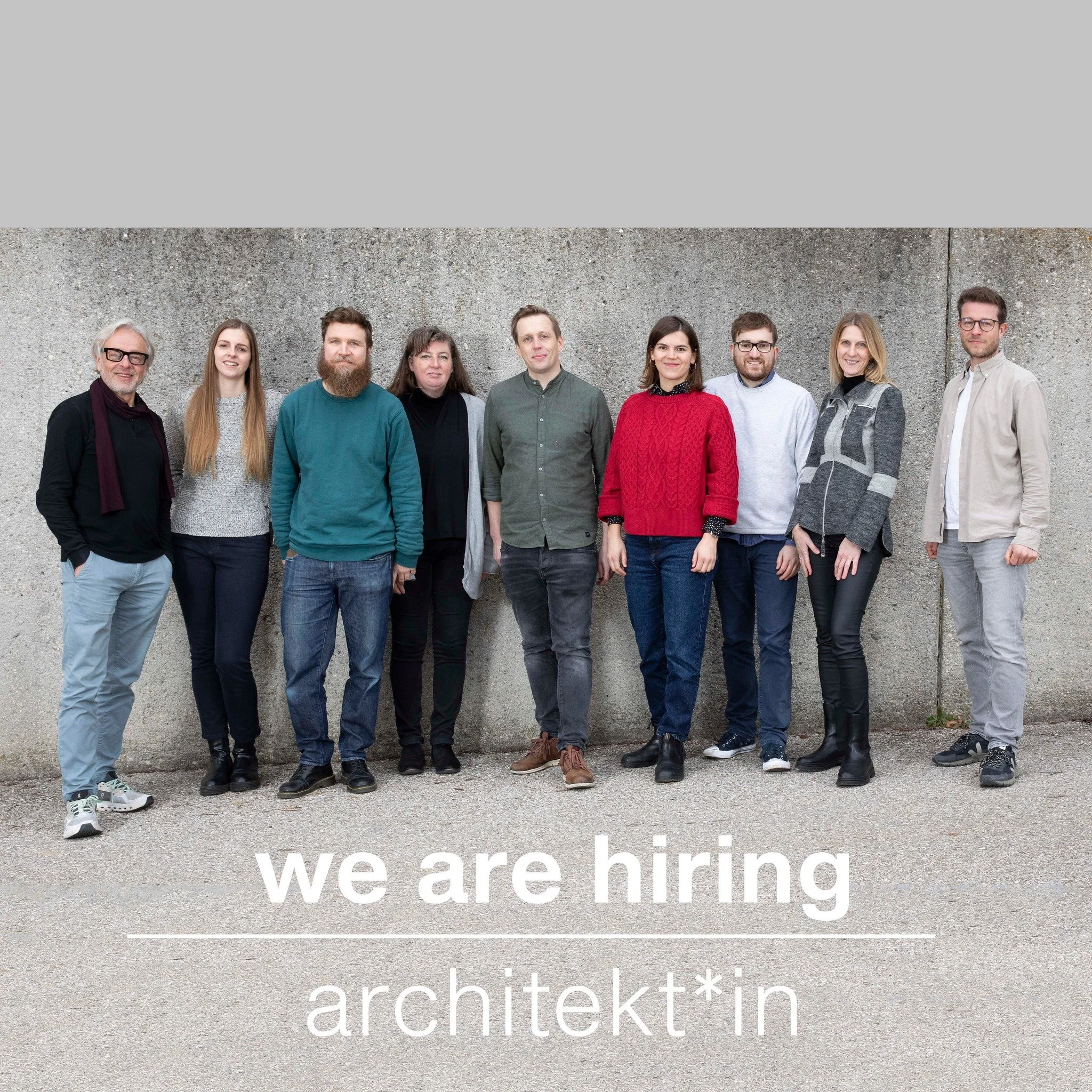 architekt*in / planer*in (m/w/d) 40h 🏛️✍🏻
ausf&uuml;hrungsplanung mind. 5 jahre berufserfahrung

wir bieten ⬇️
▪️ langfristige zusammenarbeit m&ouml;glich und w&uuml;nschenswert
▪️ bearbeitung interessanter und anspruchsvoller projekte
▪️ mitarbeit