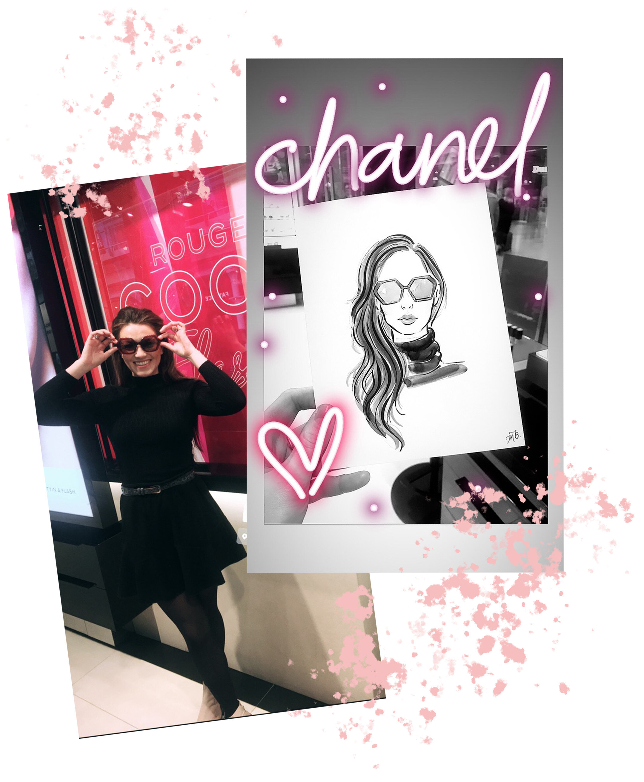 Chanel Beauty St Pancras x Covent Garden — Melissa Bailey Illustration