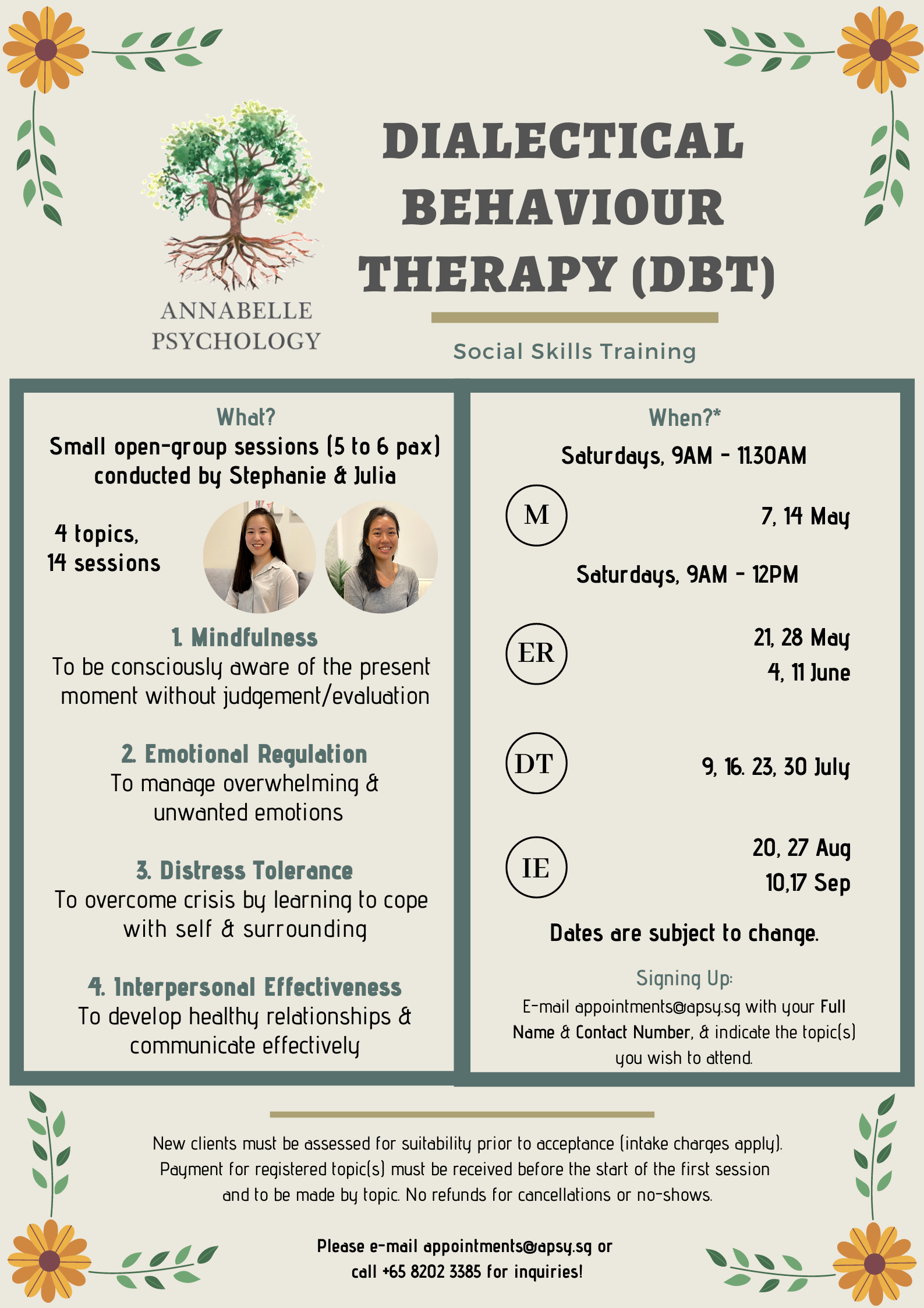 2022 DBT Social Skills Training