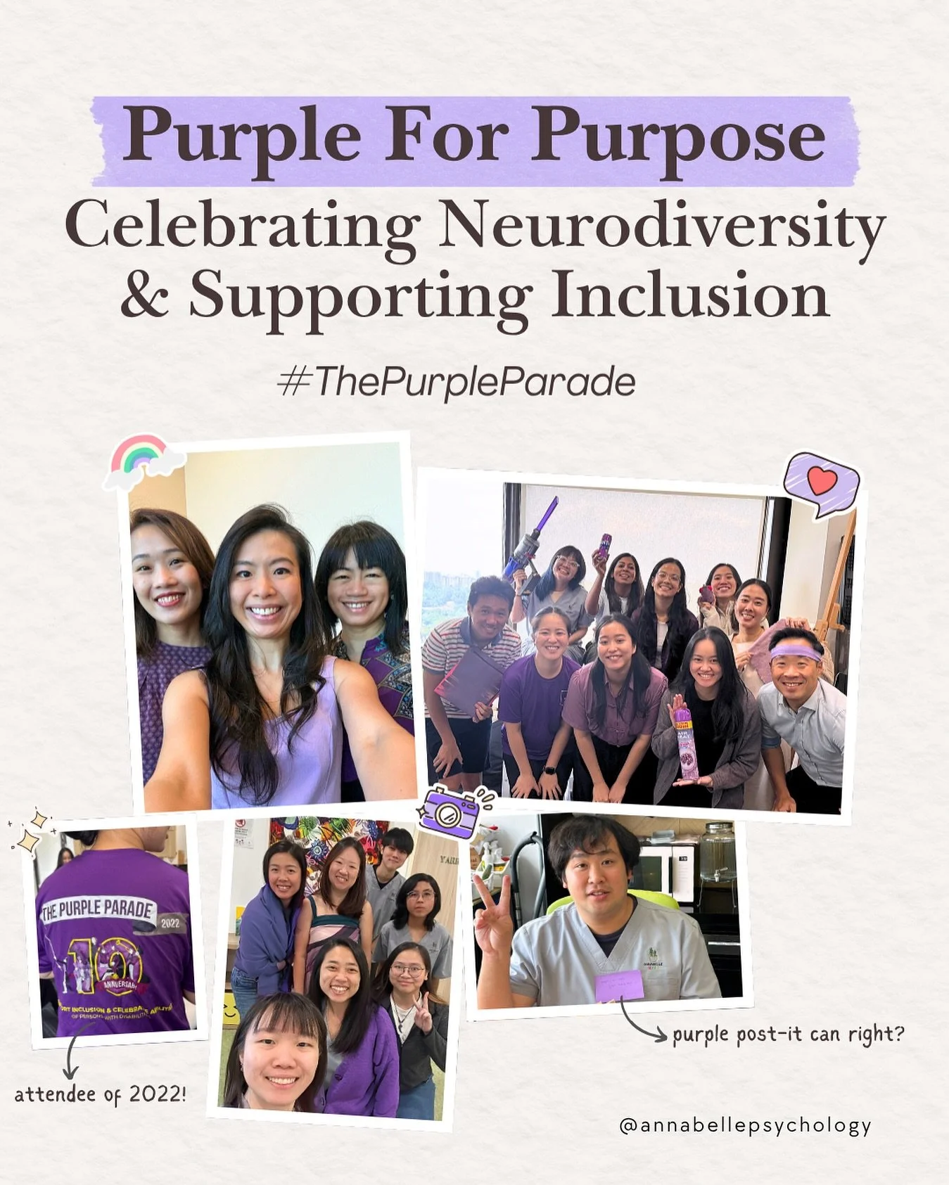 When we say Purple For Purpose, you say The Purple Parade!
Let us be part of supporting inclusion and celebrating the abilities of people with disabilities.
Because they may be different, but not lesser than any of us. 💜
 
Shout out to The Purp