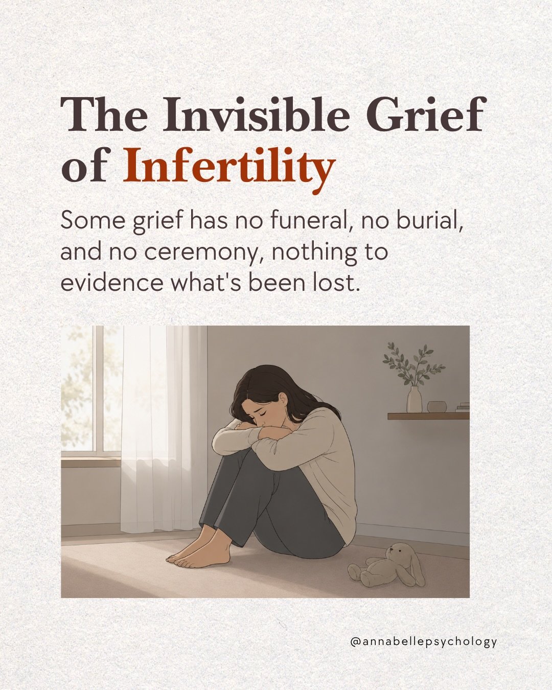Infertility grief can feel invisible.
It can show up after another negative pregnancy test, during fertility treatment, at a baby shower, or when someone announces a pregnancy.
&nbsp;
This type of grief can be hard to explain because there may be no 