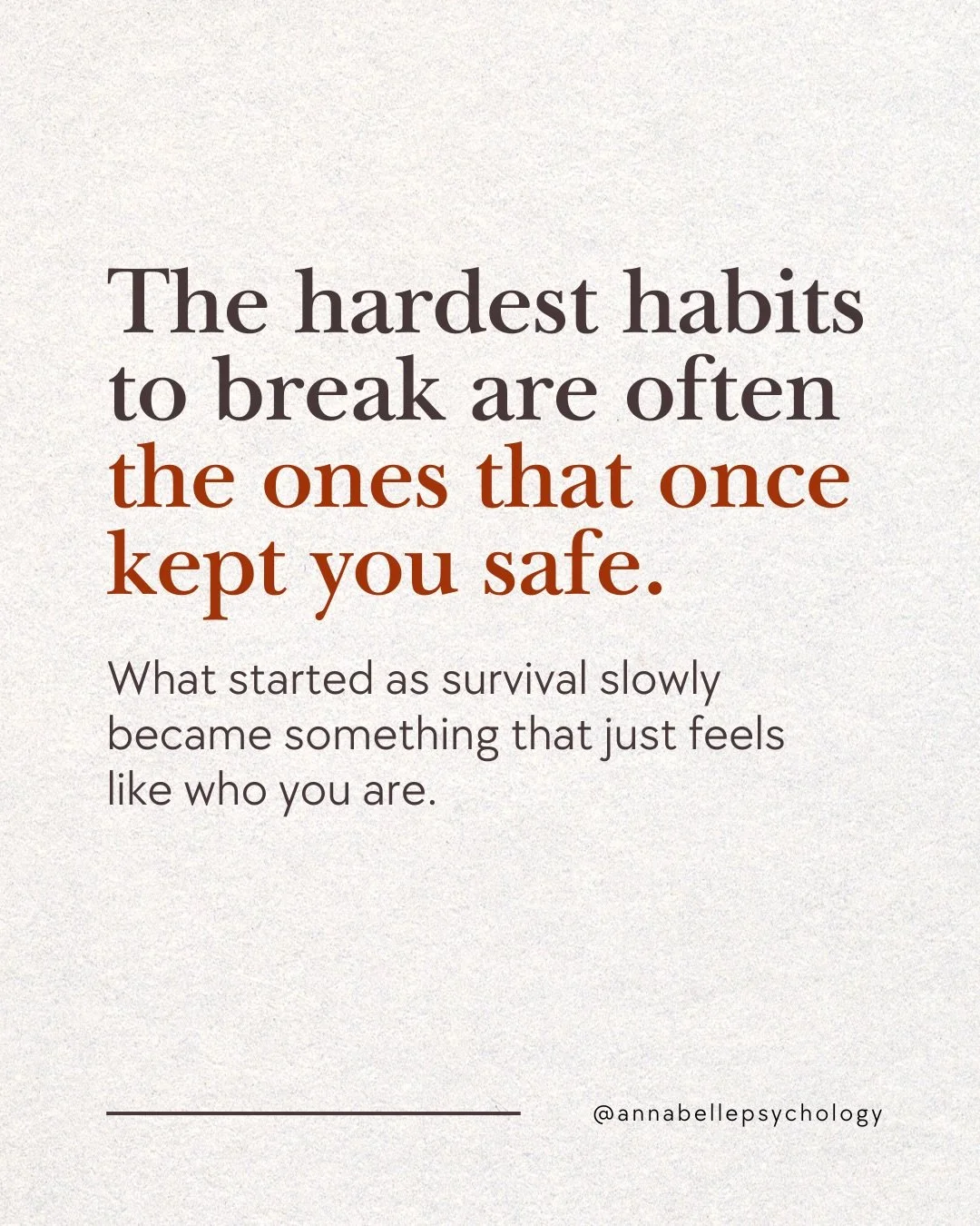 Some habits feel like personality, but they may have started as protection.
&nbsp;
People-pleasing, perfectionism, hyper-independence, procrastination, or emotional numbness do not always come from nowhere. Sometimes, they develop after repeated expe