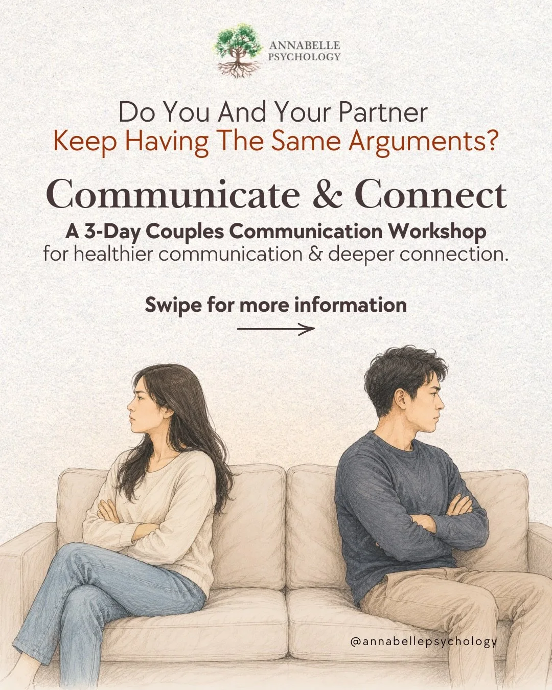 🤦&zwj;♀️ Do you and your partner keep having the same argument, but nothing ever really gets resolved?
Over time, repeated misunderstandings, emotional shutdowns, and unresolved conflict can leave even loving couples feeling tired, distant, or disco