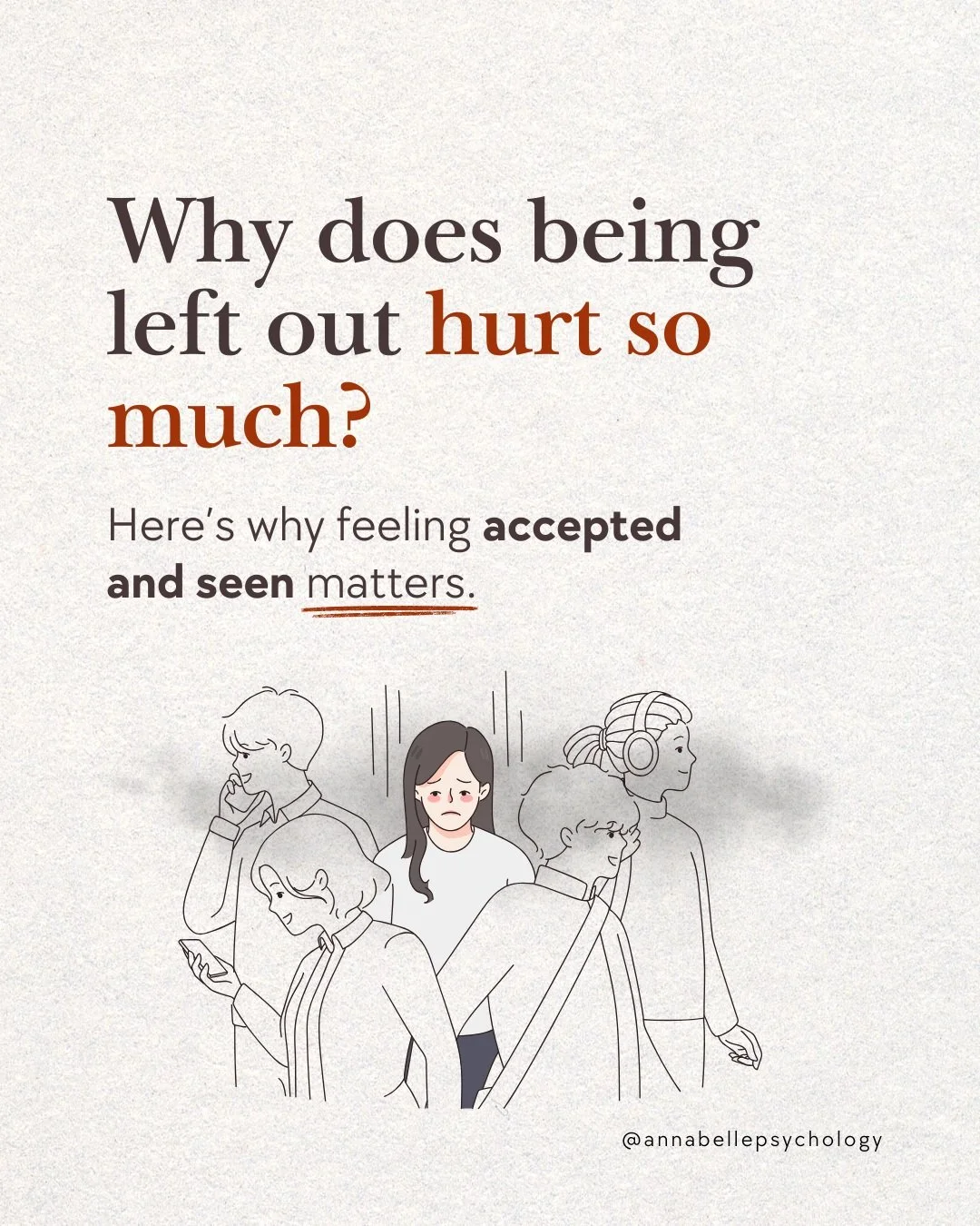 Why does being overlooked by a stranger sometimes stay with us for days, while other inconveniences are forgotten by dinner?

Sometimes, it is not because we are &ldquo;too sensitive&rdquo;. It is because belonging matters to our brains.

For much of
