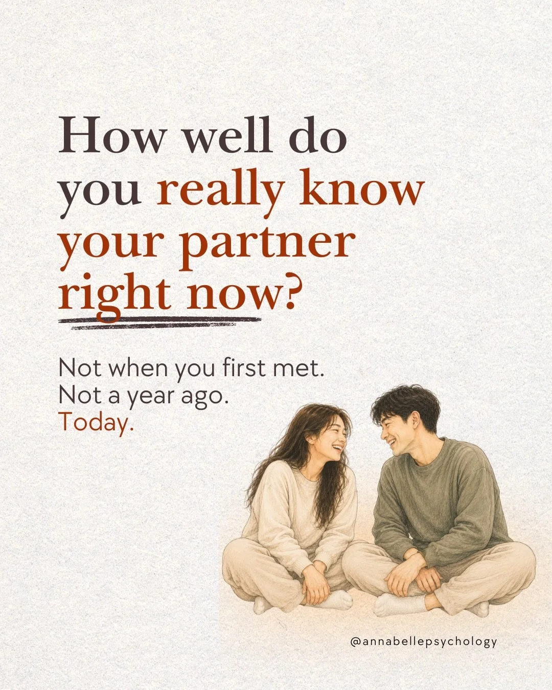 💛 How well do you really know your partner today?
&nbsp;
As life gets busier, couples can stay connected in routine but lose touch emotionally.
Building stronger communication starts with curiosity, understanding, and making space for each other&rsq