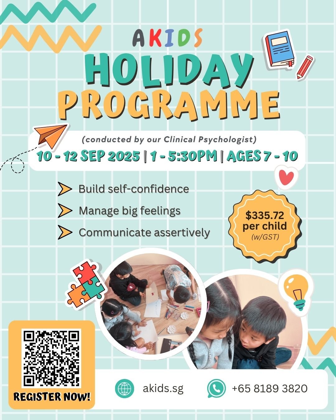 AKIDS Holiday Programme 2025: 10 - 12 Sep