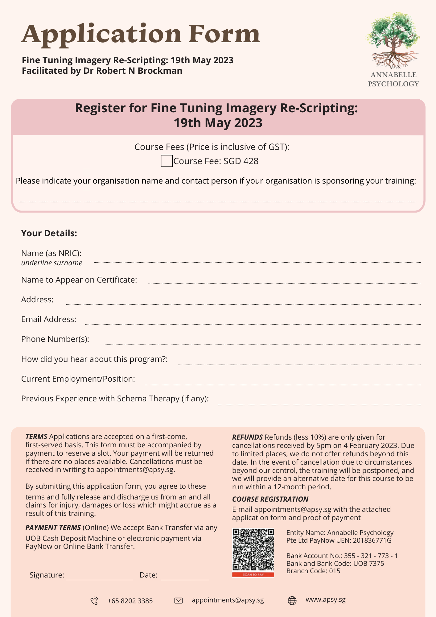 [Location Update] 2023 Schema Therapy Masterclass - Fine Tuning Imagery ...