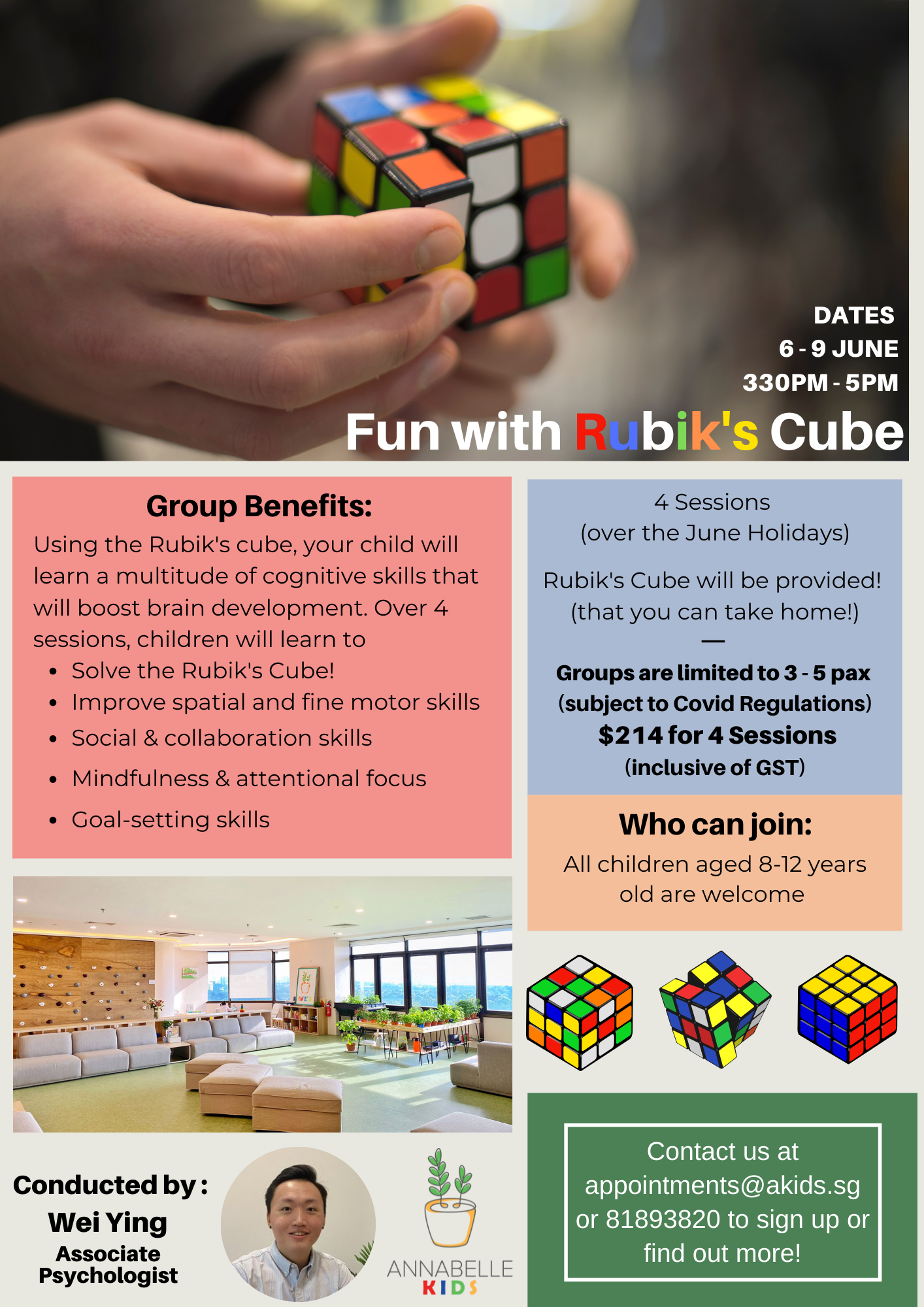 2022 Rubik's Cube Group Boost Cognitive Skills Annabelle Psychology