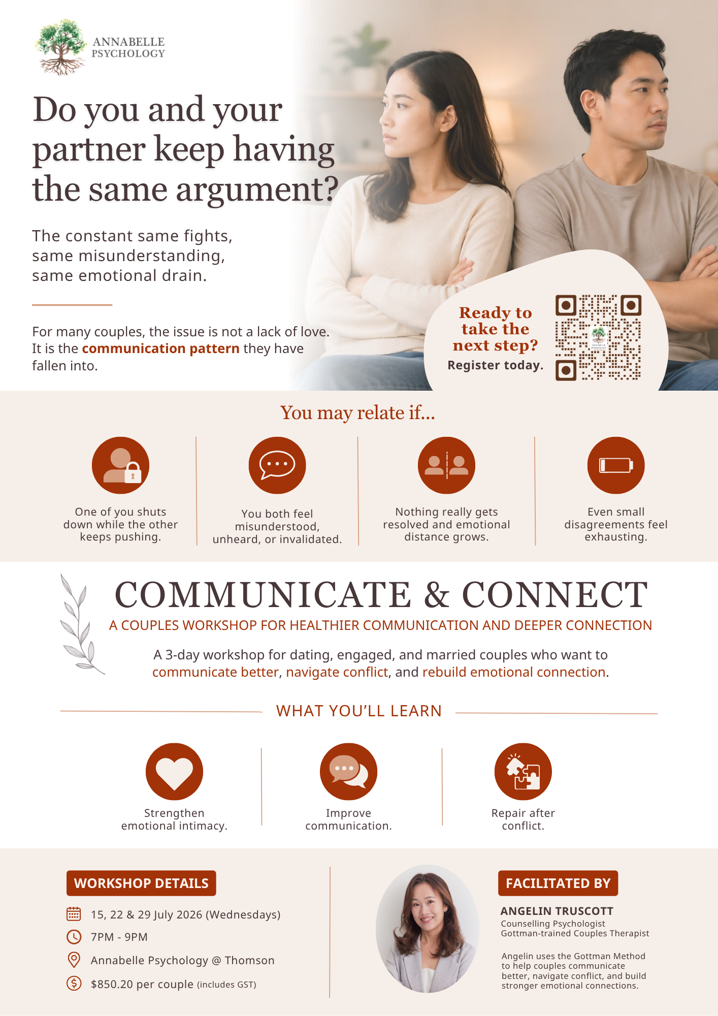 [Open for registration] Communicate &amp; Connect: A Couple's Workshop