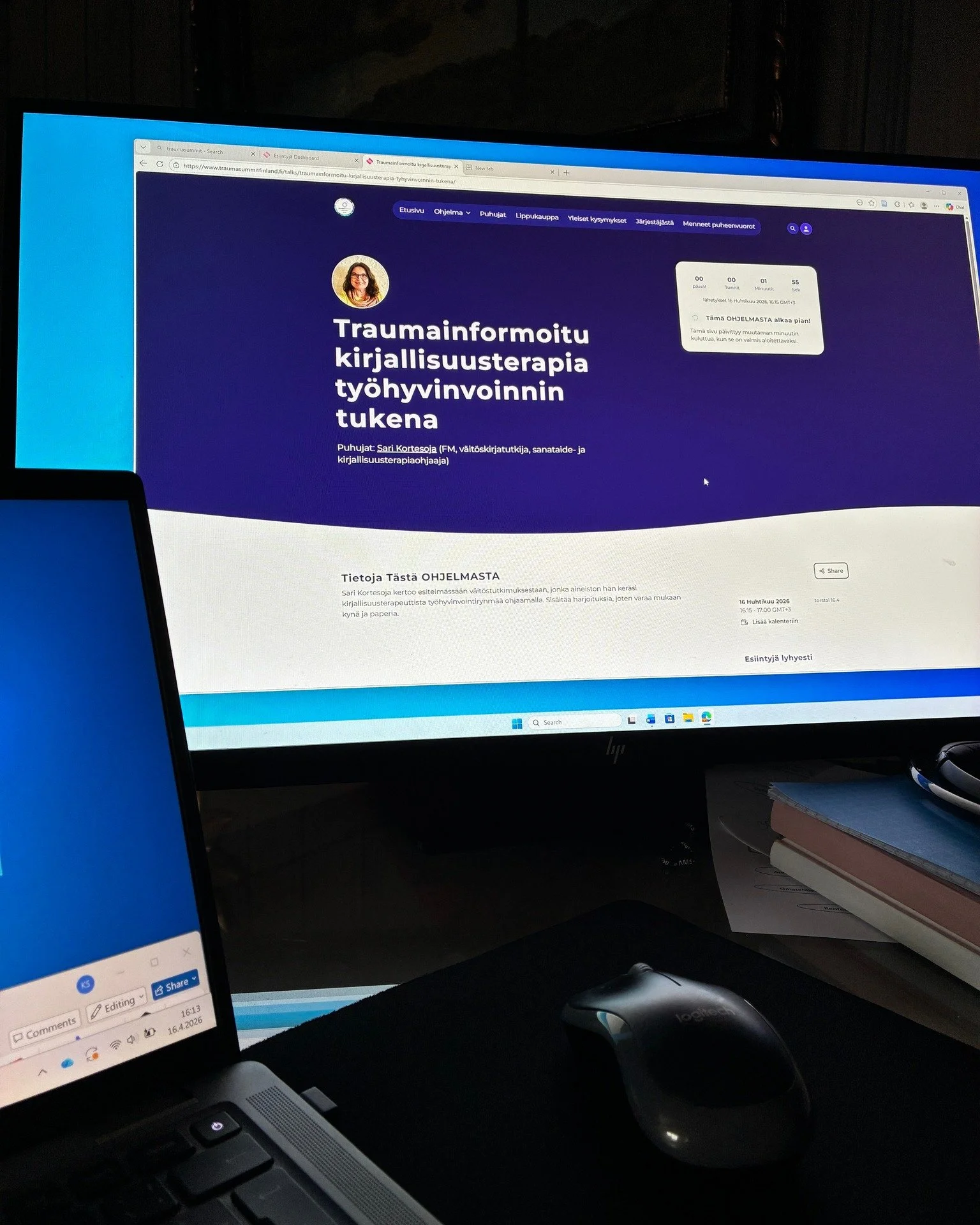 Olipa mielenkiintoinen ensimm&auml;inen p&auml;iv&auml; Trauma Summitissa! Huomasin, ett&auml; kehollisuus oli vahvasti esill&auml; monissa puheenvuoroissa, niin my&ouml;s omassa esityksess&auml;ni. Miten kehollisuus liittyy ty&ouml;hyvinvointiin? 

