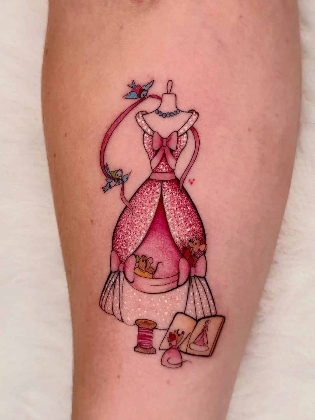 This is the kind of work that stops your scroll and makes you feel something! 
@thaynabtattoo signature glitter dotwork and soft illustrative style turn pure emotion into permanent art &mdash; and we cannot wait to have her with us from August 24 unt
