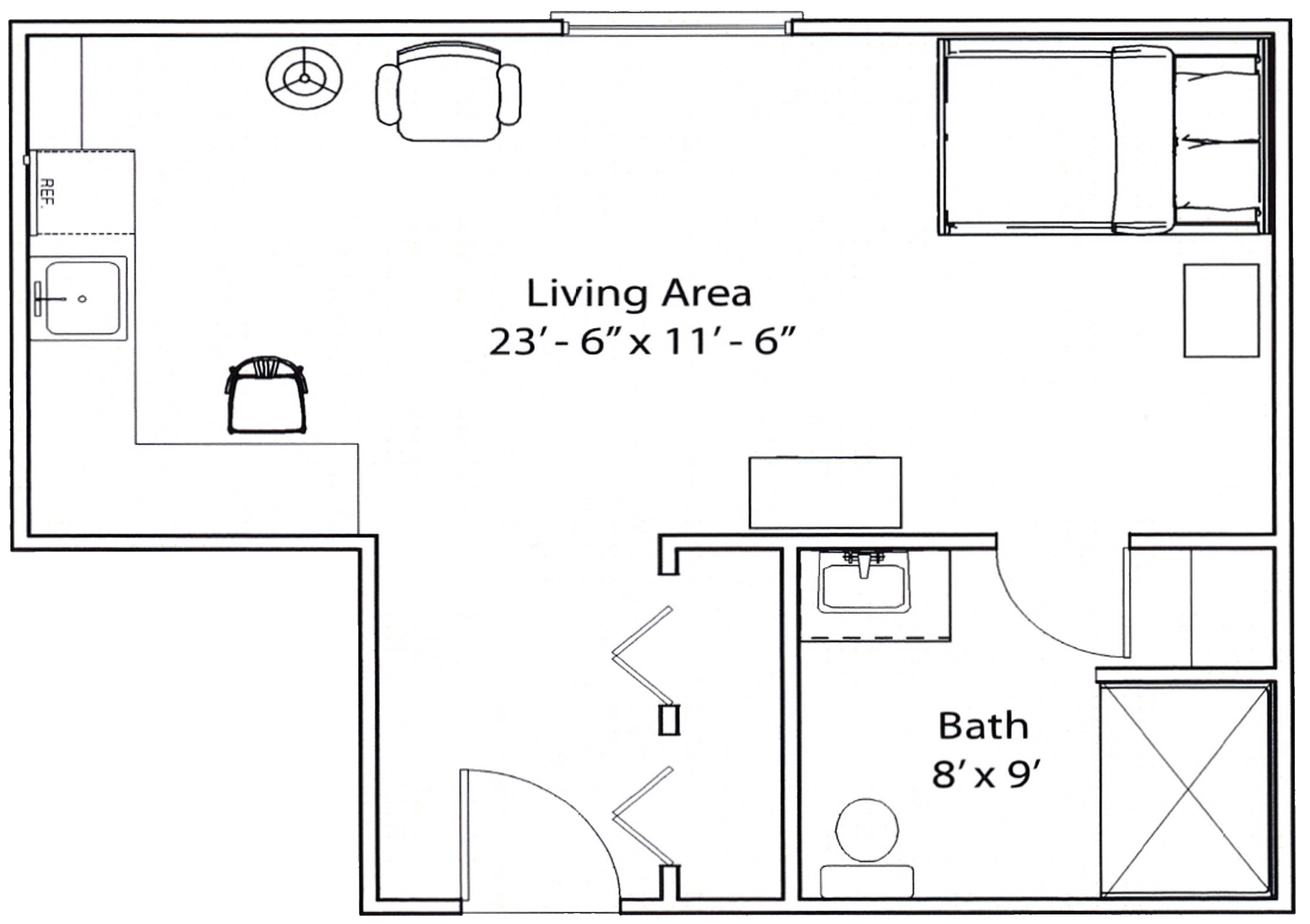BartonWoodsEast - OneBedroomKitchenette - Floorplan copy.png