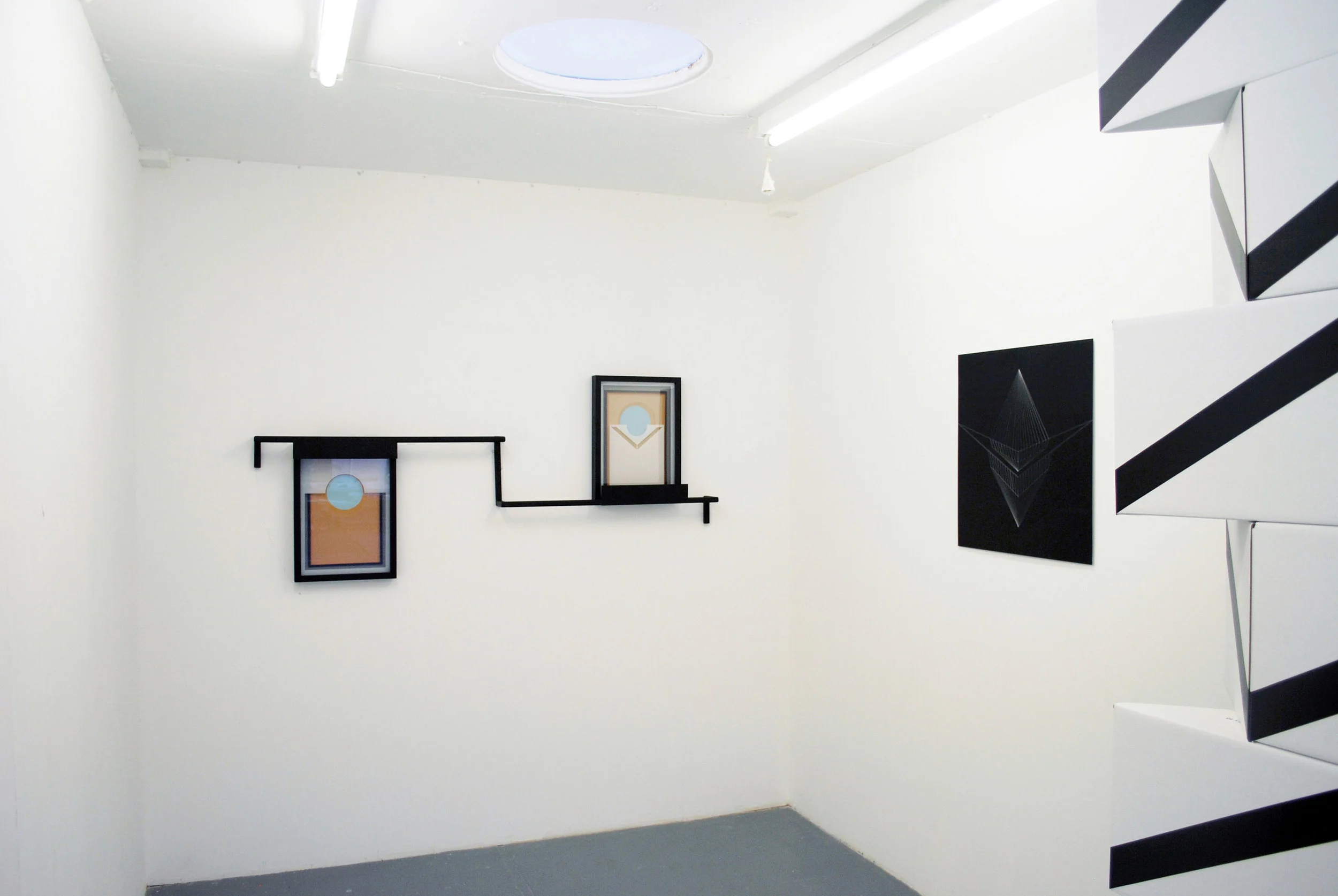 Pioneers!Oh Pioneers! , 2011 Steel, lacquer, wood, glass, laser cut acrylic, acrylic paint Installation view U8 Projects, Japan