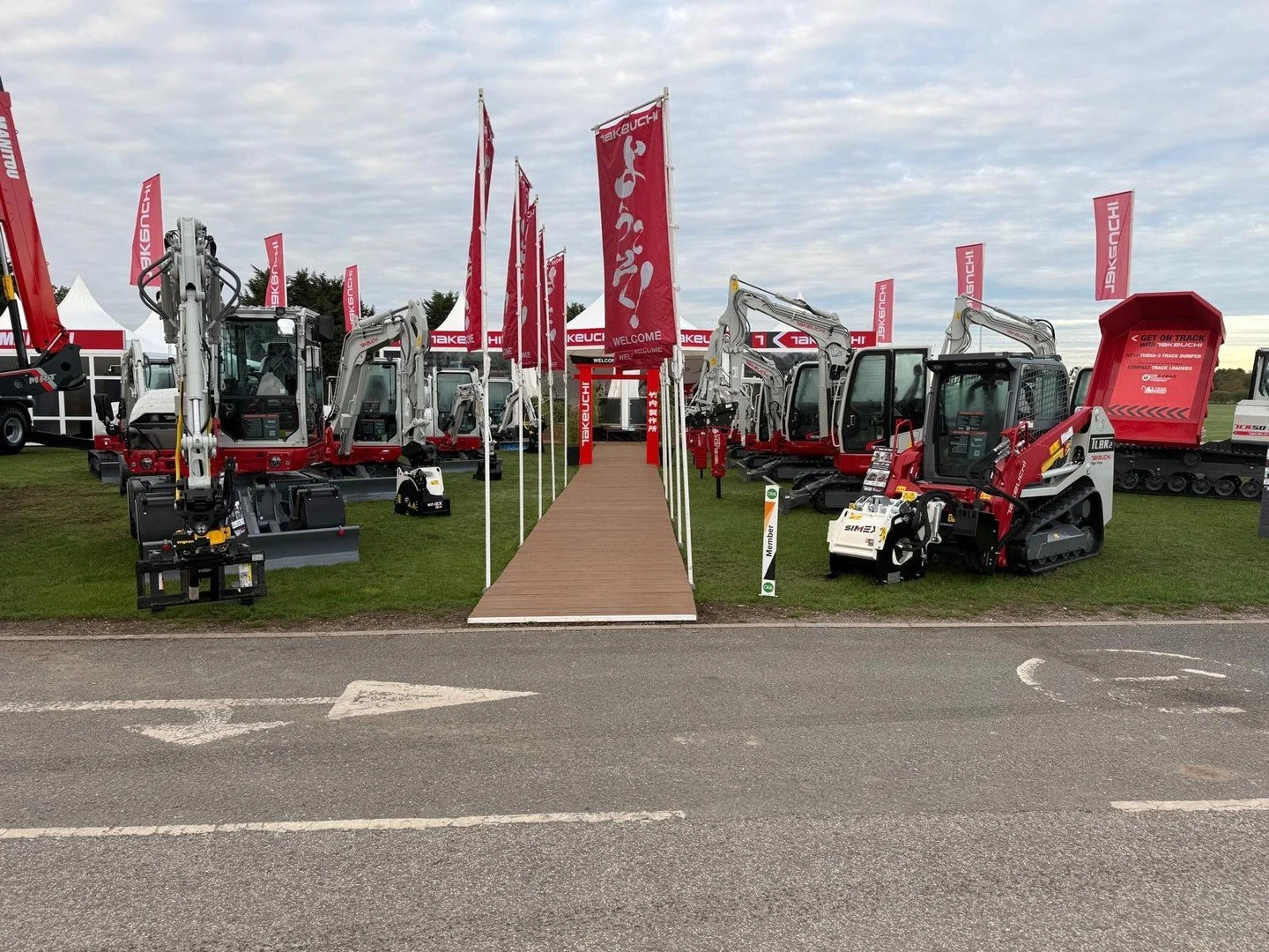 Some of our team are at Plantworx today at Newark Showground. It&lsquo;s set to be three brilliant days of all things construction, plant and equipment. 
The Takeuchi stand is looking fantastic in the autumn sunshine! Be sure to say hi if you&rsquo;r