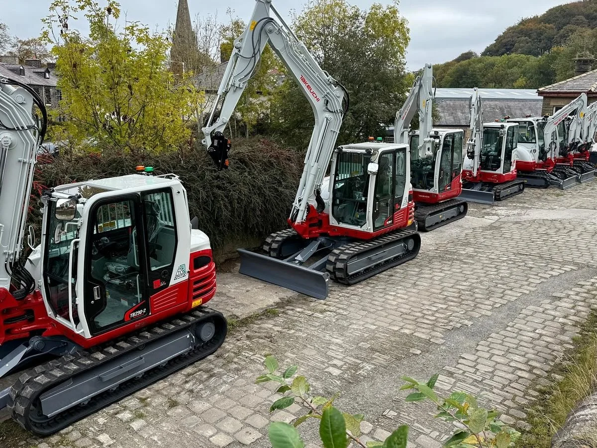 New Takeuchi&rsquo;s being prepared for new and existing customers, TB230S, TB335R TB250-2 and TB290-2s ready to hit sites.

#utilities #groundworks #construction #excavation #performance #reliability #efficiency #nocompromise