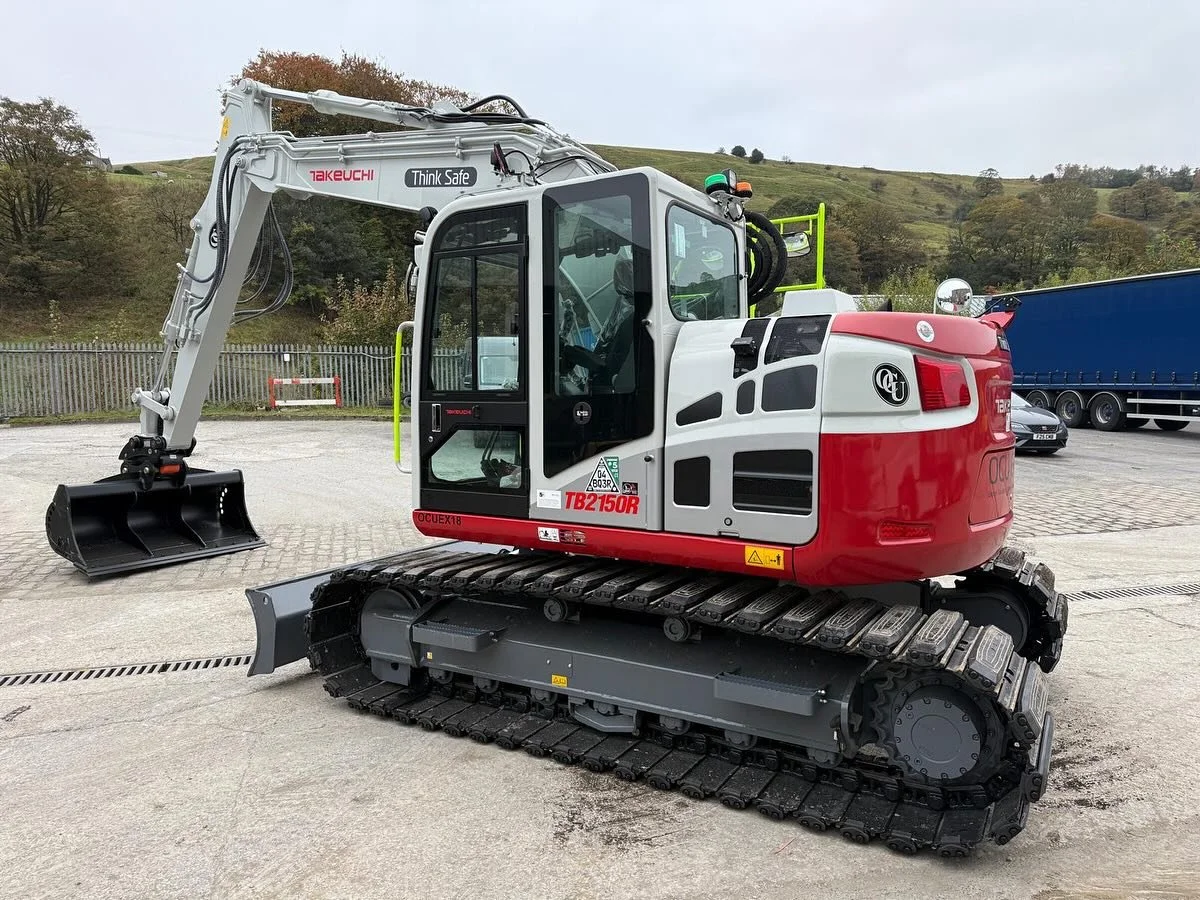 Many Thanks again OCU Group first one of an order for Takeuchi&rsquo;s TB2150R ready for their Fleet.

#utilities #groundworks #construction #excavation #performance #reliability #efficiency #nocompromise