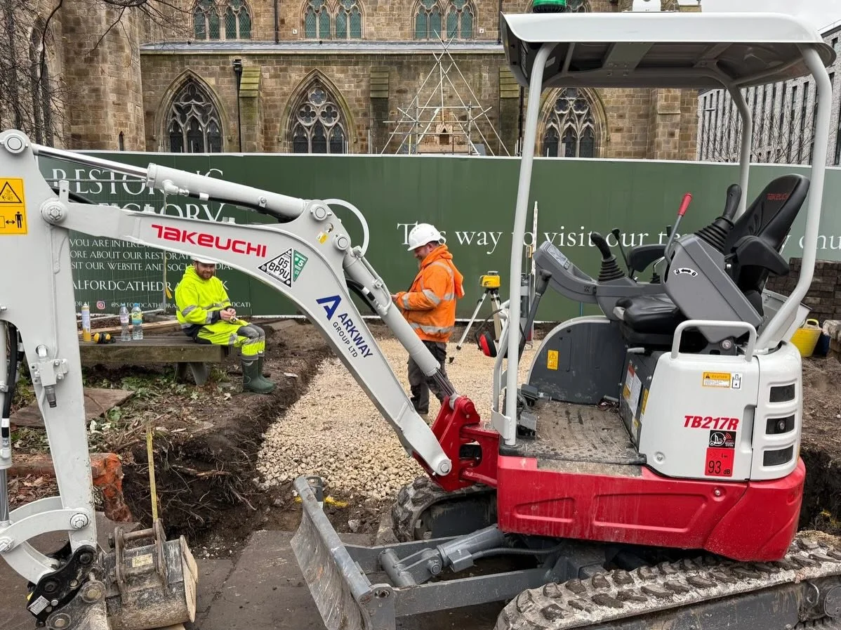 Great to see Arkway Building and Constructions 4th @takeuchiuk Excavator straight out to a new prestigious contract in Manchester.

Many Thanks Mark Gray so pleased your as delighted with the performance of your TB217R as the other Takeuchi&rsquo;s i