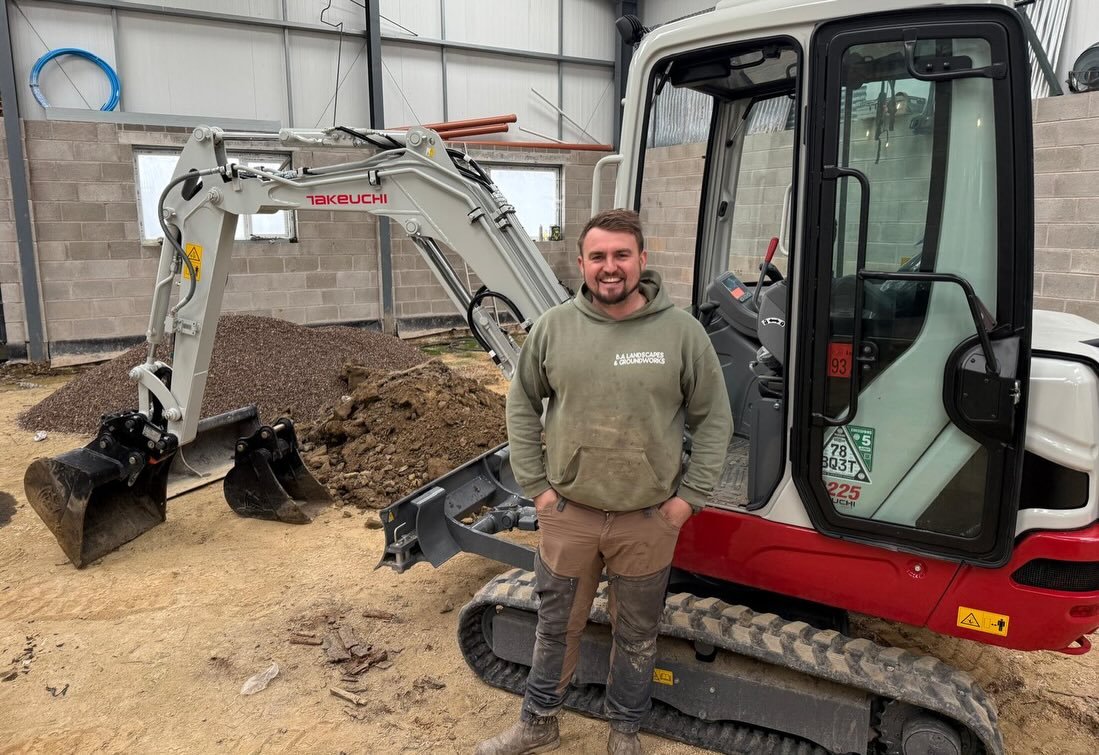 Always pleasing to be a part of a customers journey for their first Digger having used Takeuchi&rsquo;s previously there was only one choice.

Many Thanks Ben great choice the Takeuchi TB225 the Towable Excavator which can get into tight areas with t